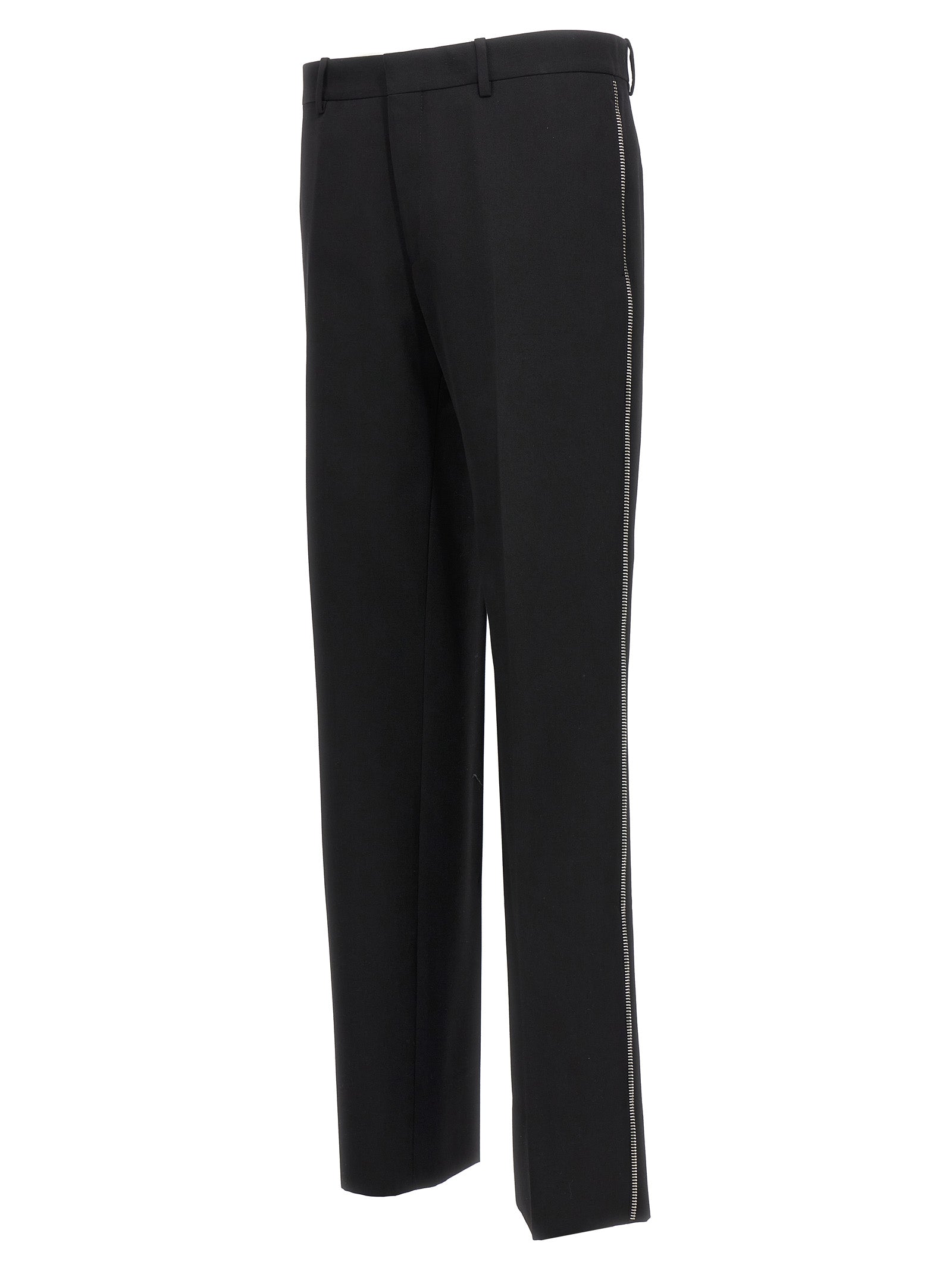 Off-White Black Virgin Wool Dress Men's Pants