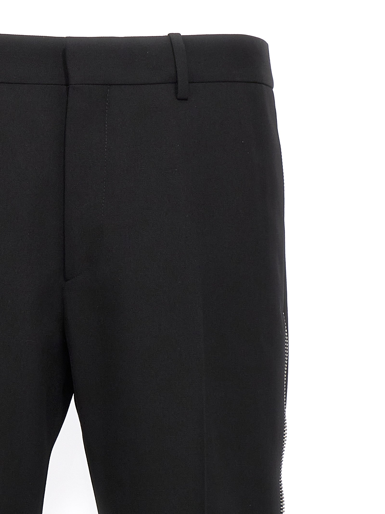 Off-White Black Virgin Wool Dress Men's Pants