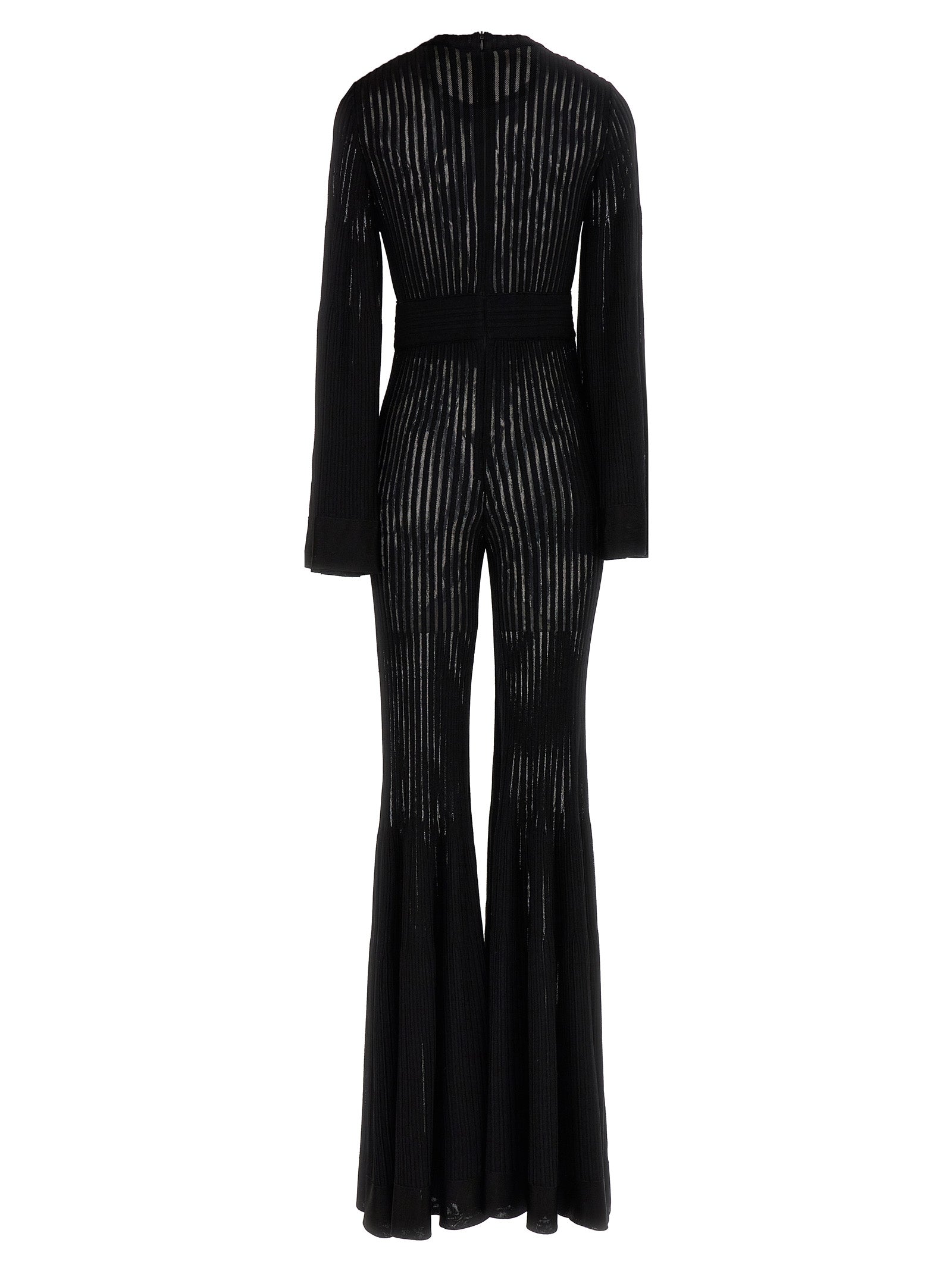 ANTONINO VALENTI Black Viscose Women's Jumpsuit