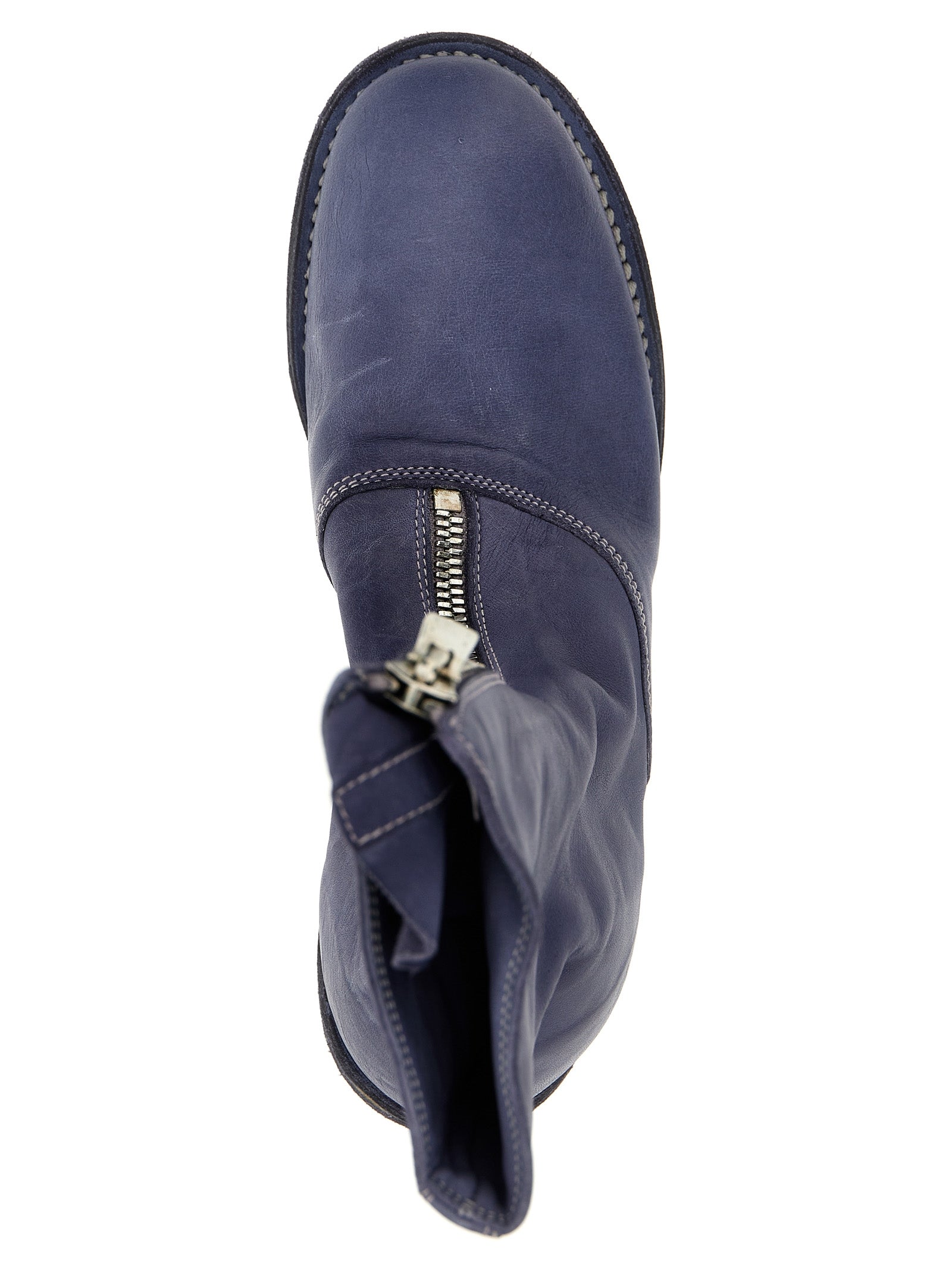 Guidi Purple Leather Ankle Women's Boots