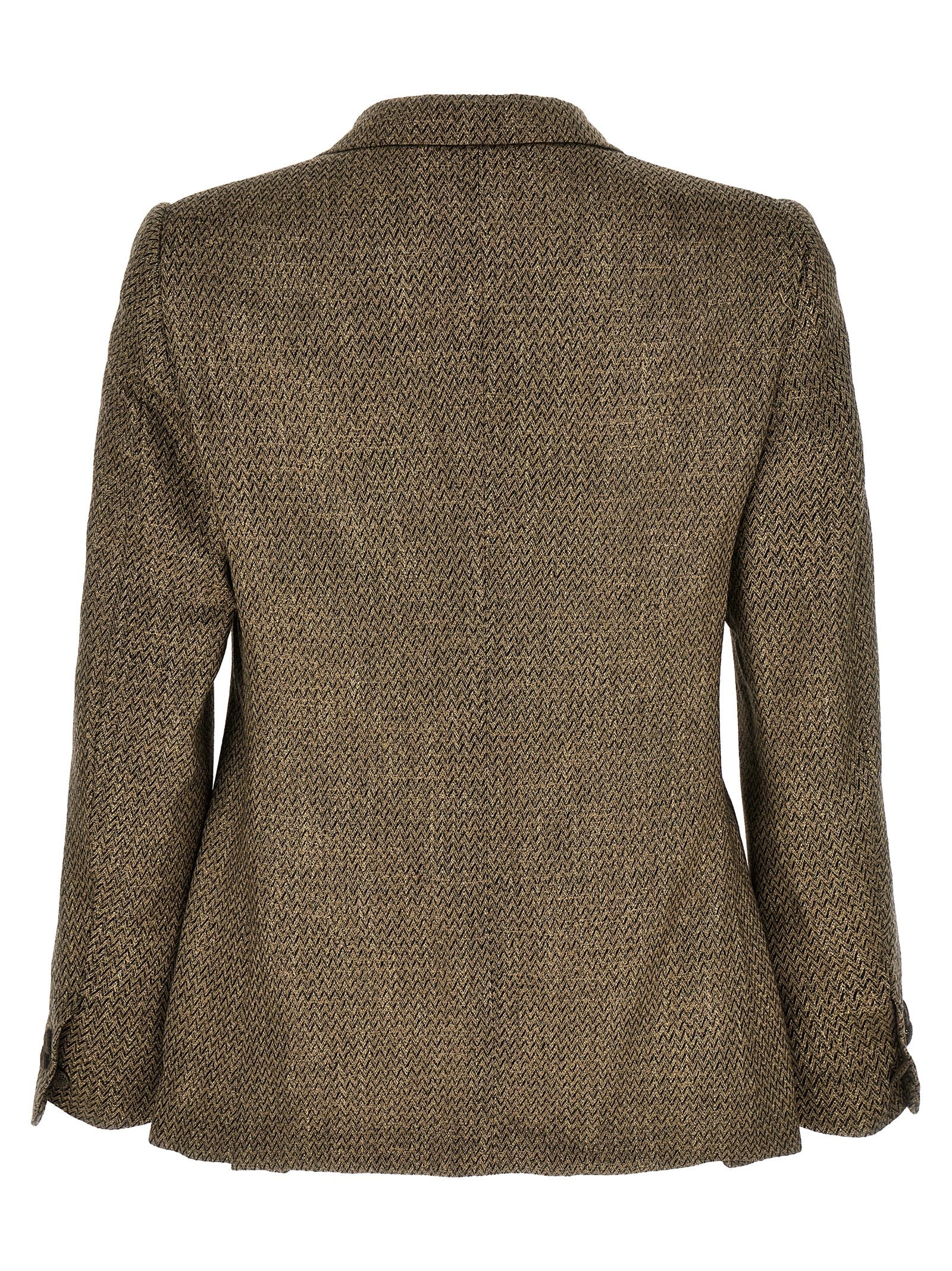 MAURIZIO MIRI Beige Alpaca Leather Men's Blazer