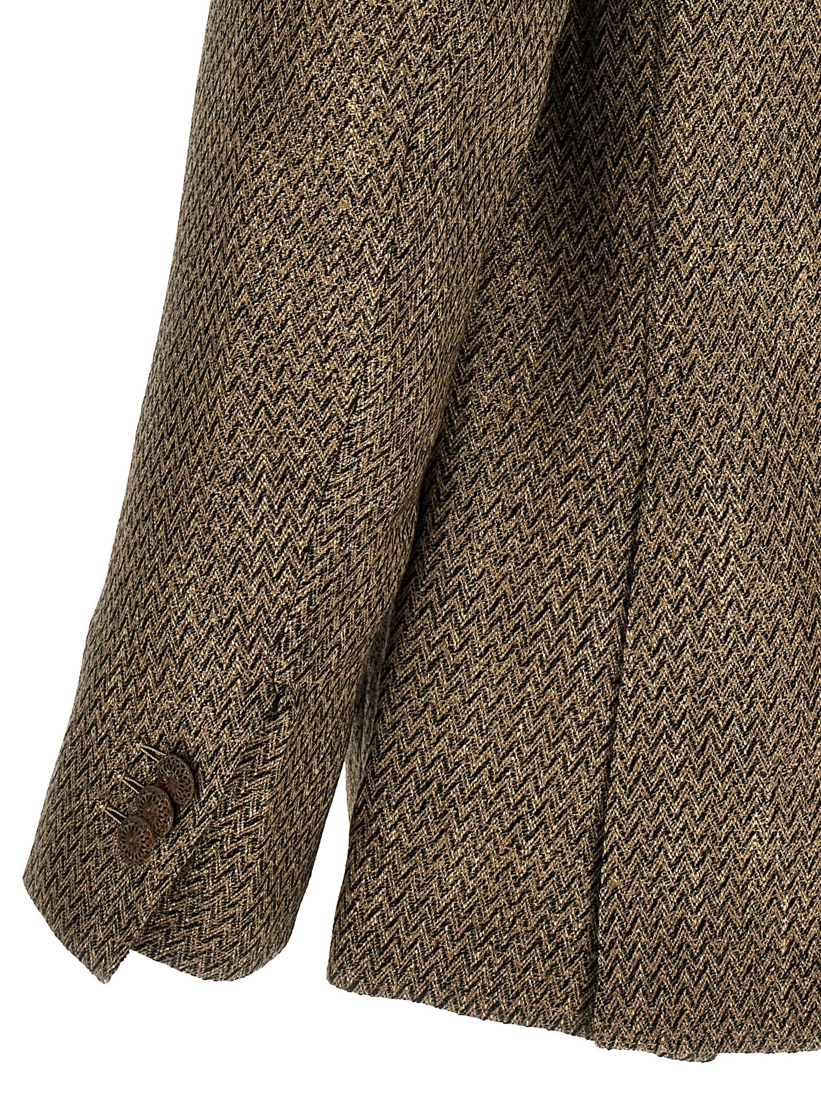 MAURIZIO MIRI Beige Alpaca Leather Men's Blazer