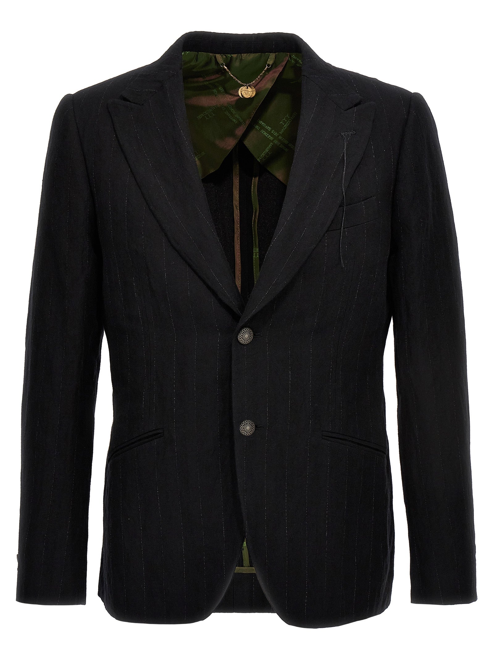 MAURIZIO MIRI Black Cotton Men's Blazer