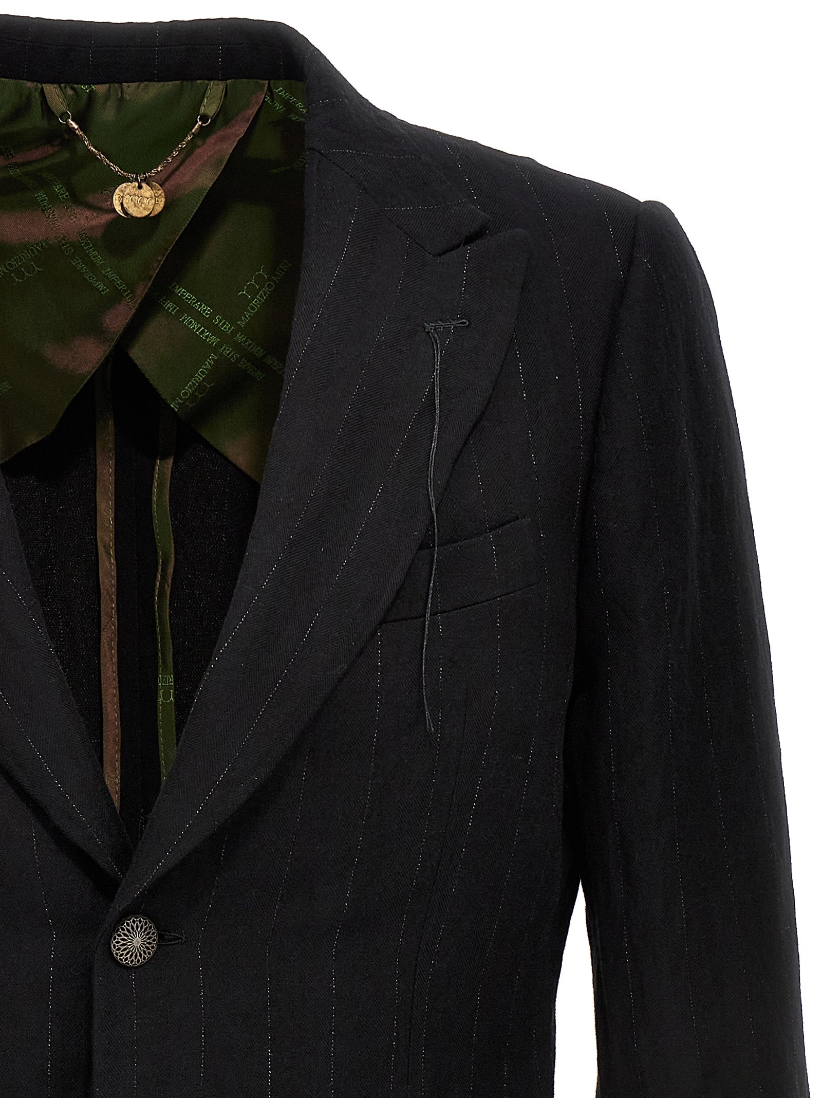 MAURIZIO MIRI Black Cotton Men's Blazer