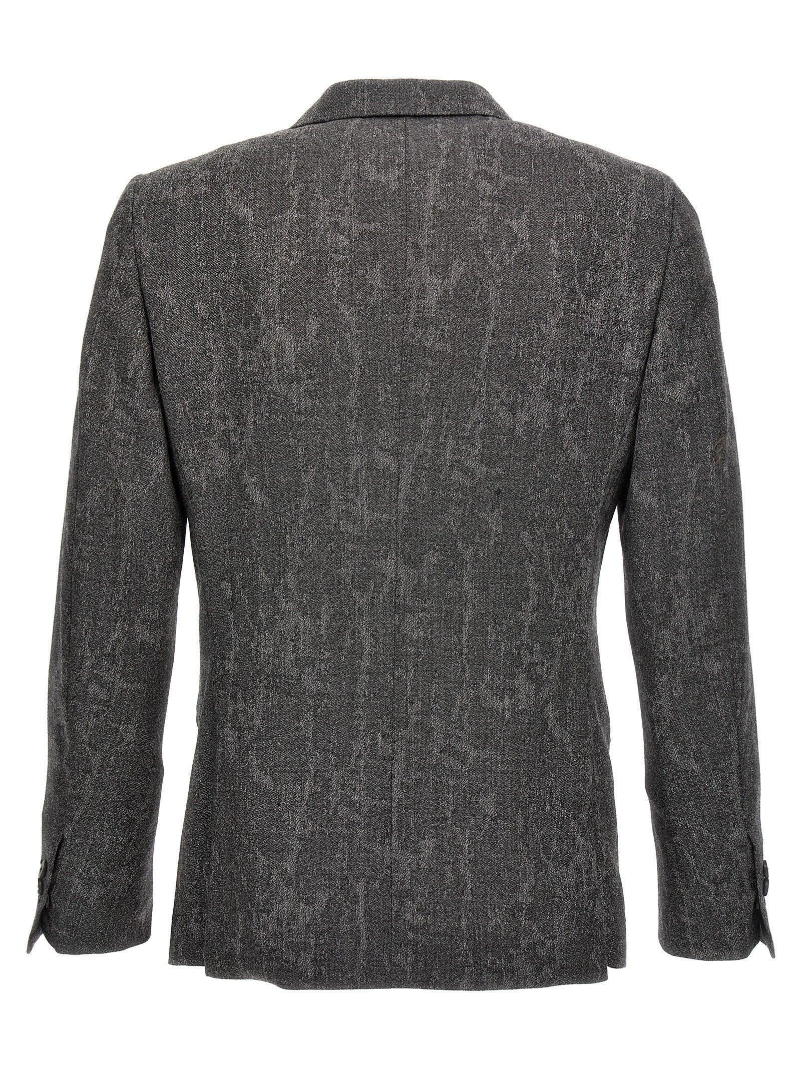 MAURIZIO MIRI Gray Wool Men's Blazer
