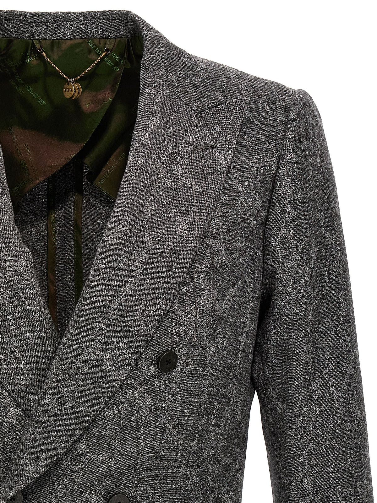MAURIZIO MIRI Gray Wool Men's Blazer