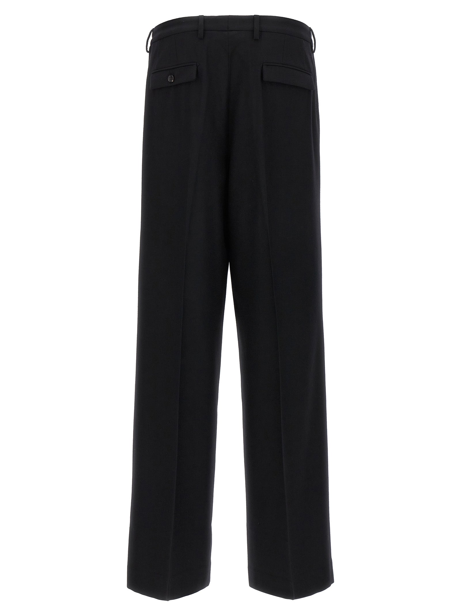 CELLAR DOOR Black Virgin Wool Dress Women's Pants