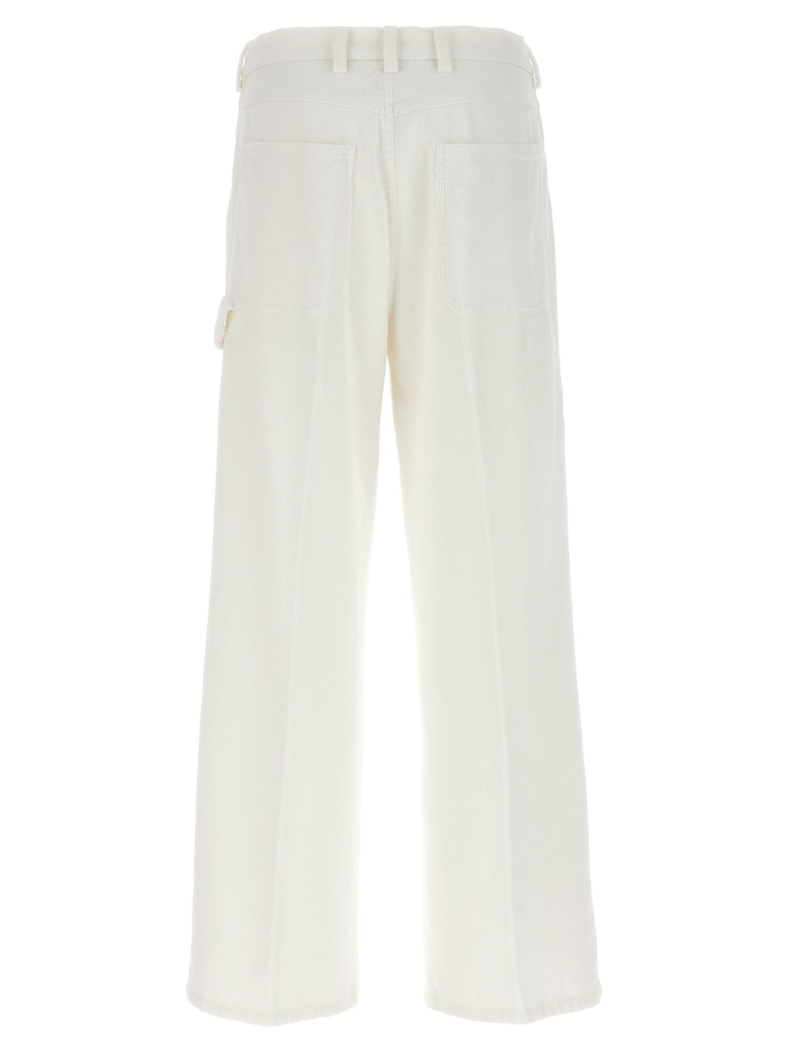 CELLAR DOOR White Cotton Casual Women's Pants