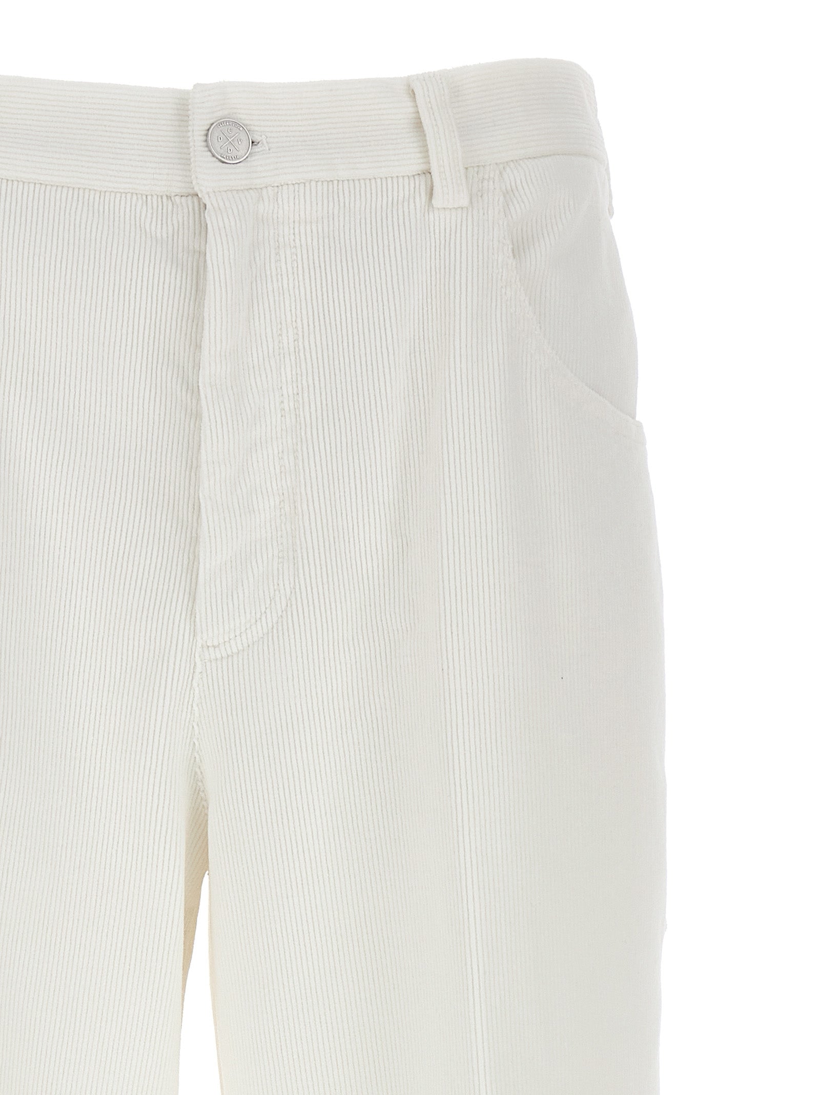 CELLAR DOOR White Cotton Casual Women's Pants
