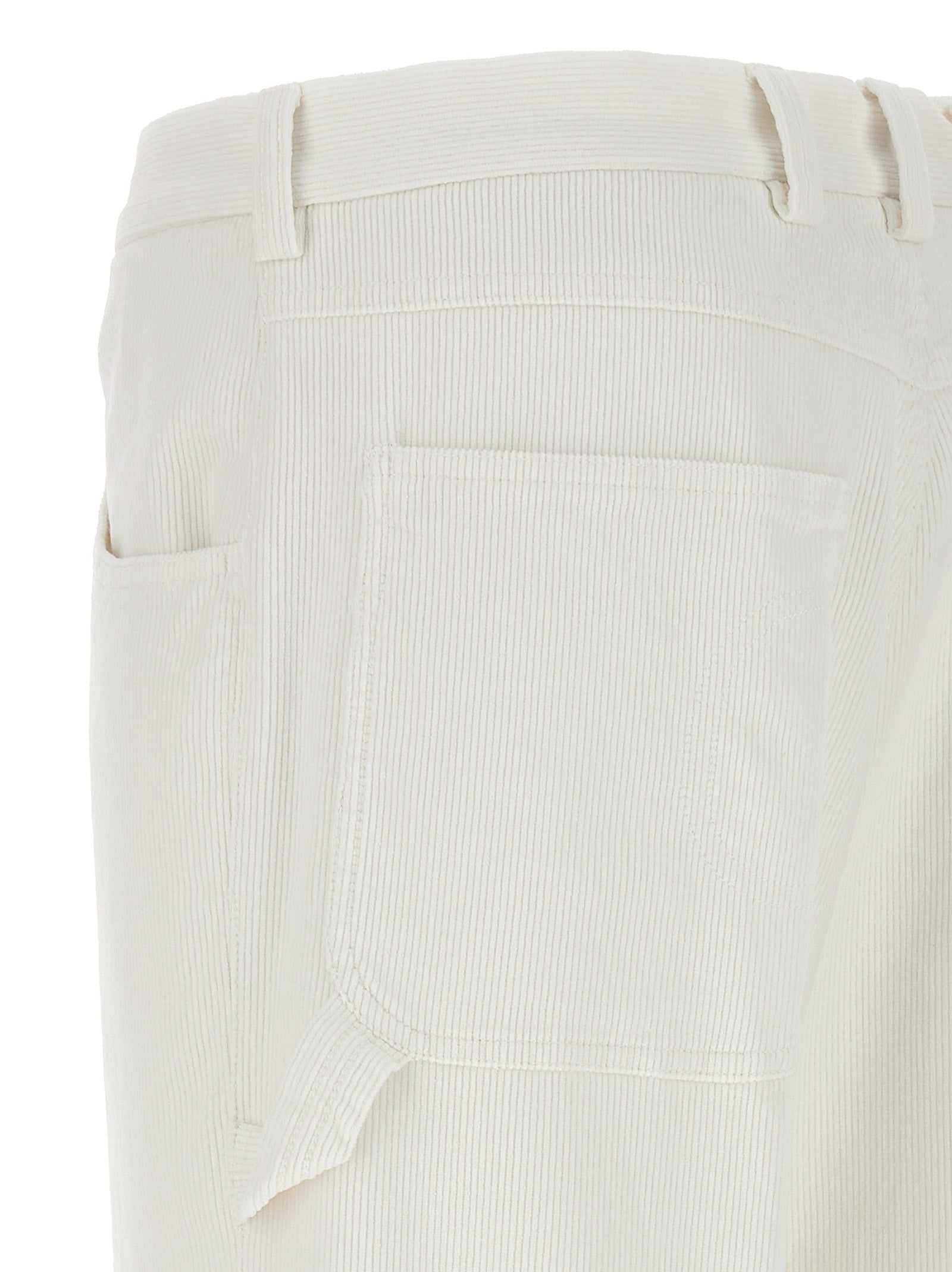 CELLAR DOOR White Cotton Casual Women's Pants