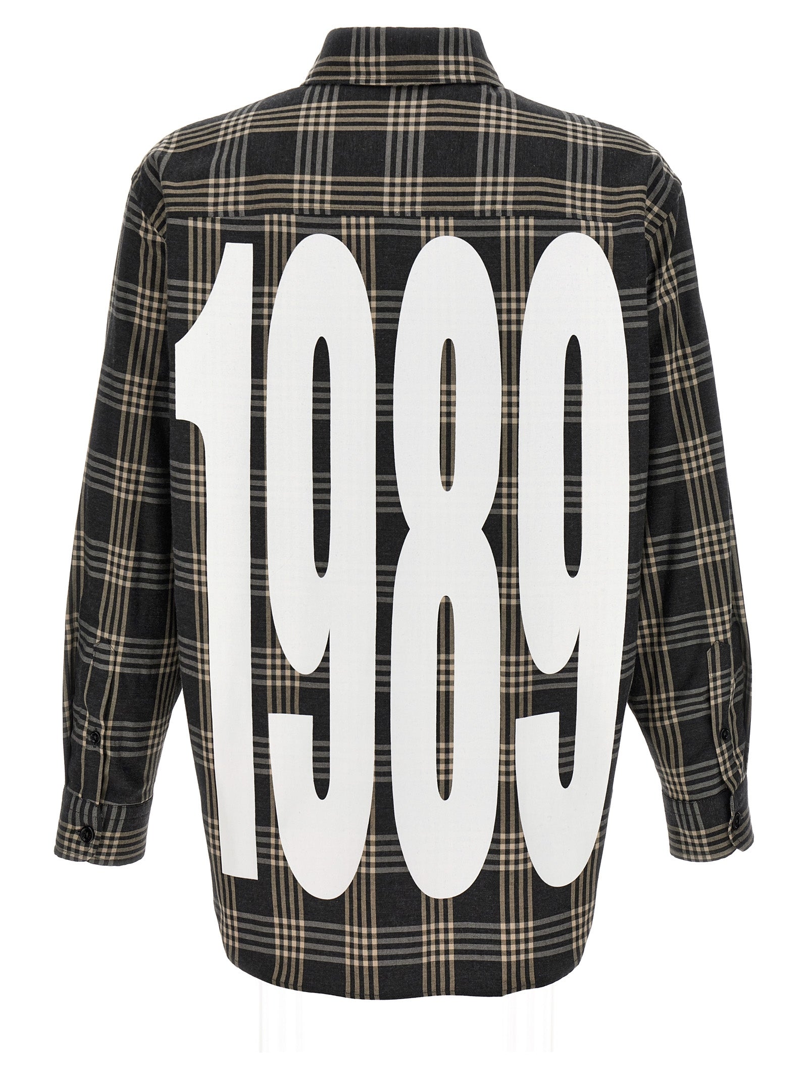 1989 Studio Gray Cotton Men's Blouse