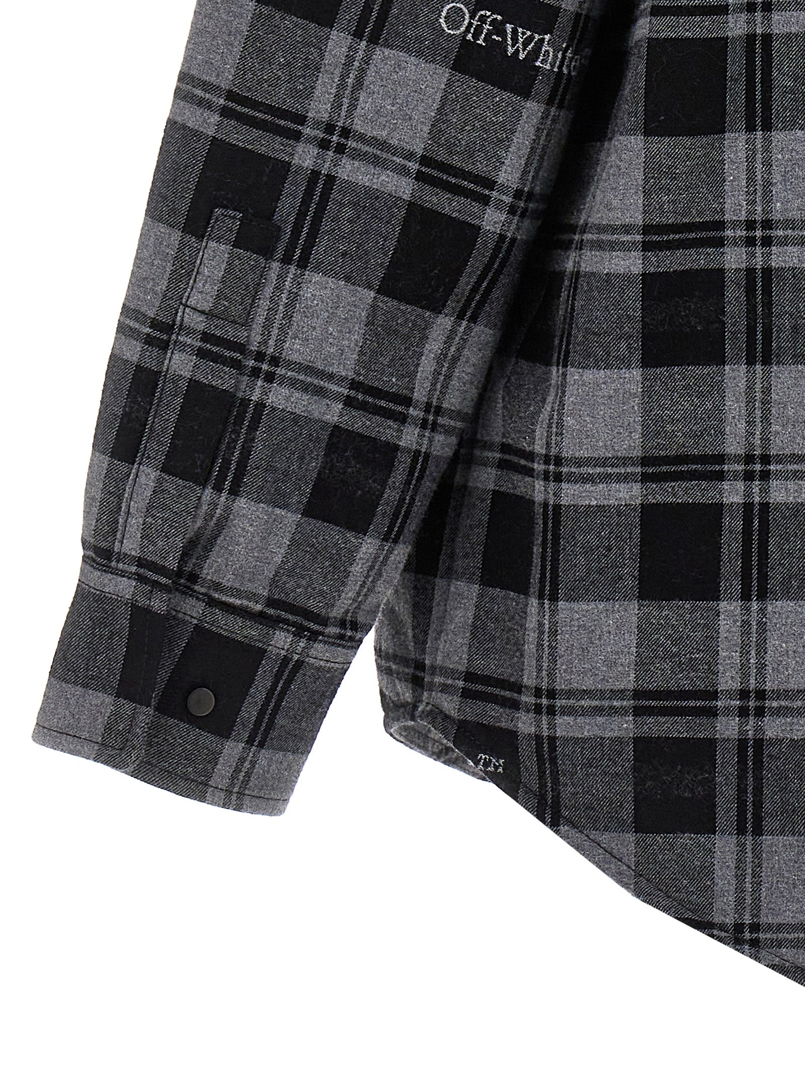 Off-White Gray Cotton Shell Men's Jacket