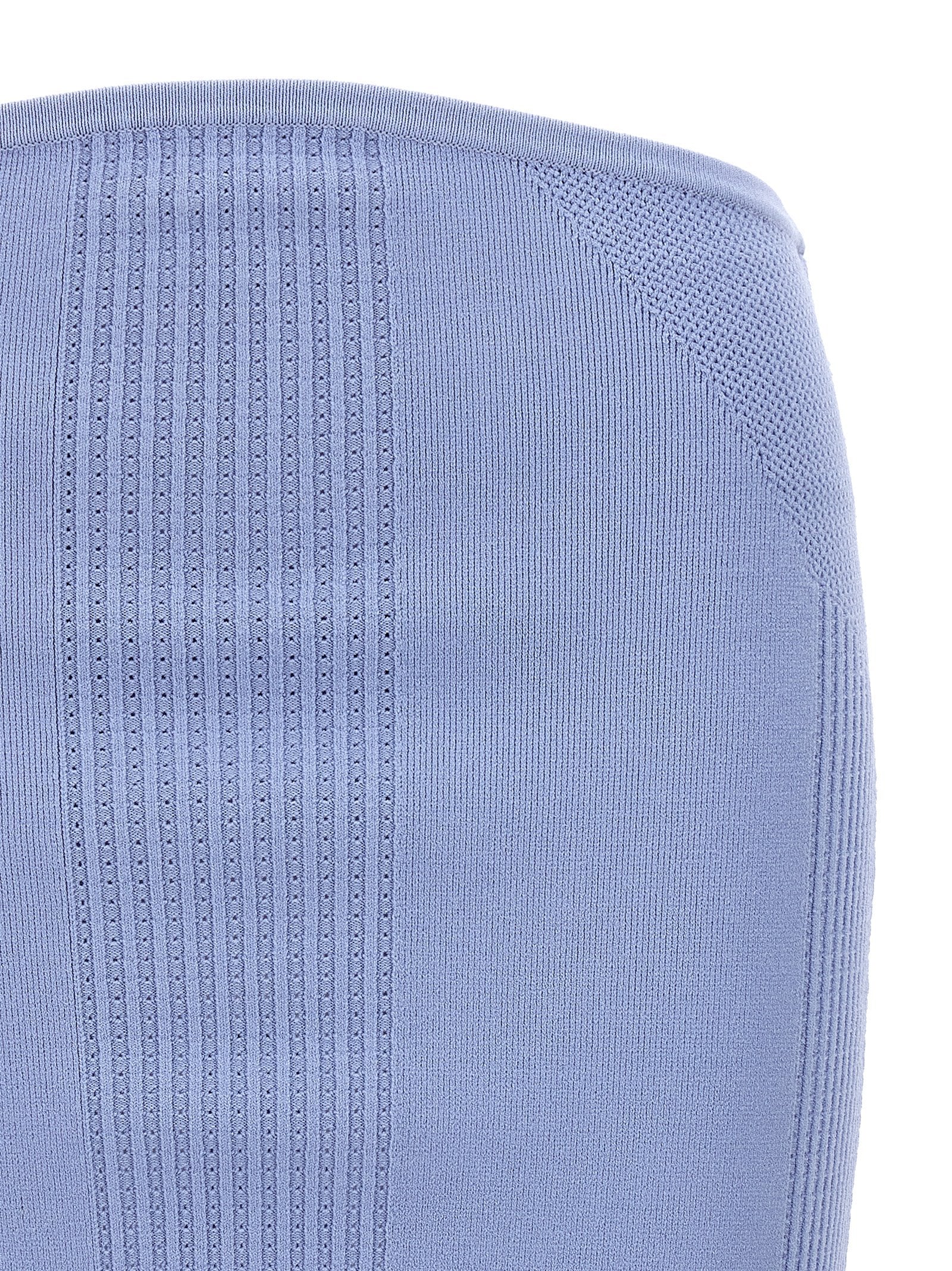 Hervé Léger Blue Viscose Long Women's Skirt