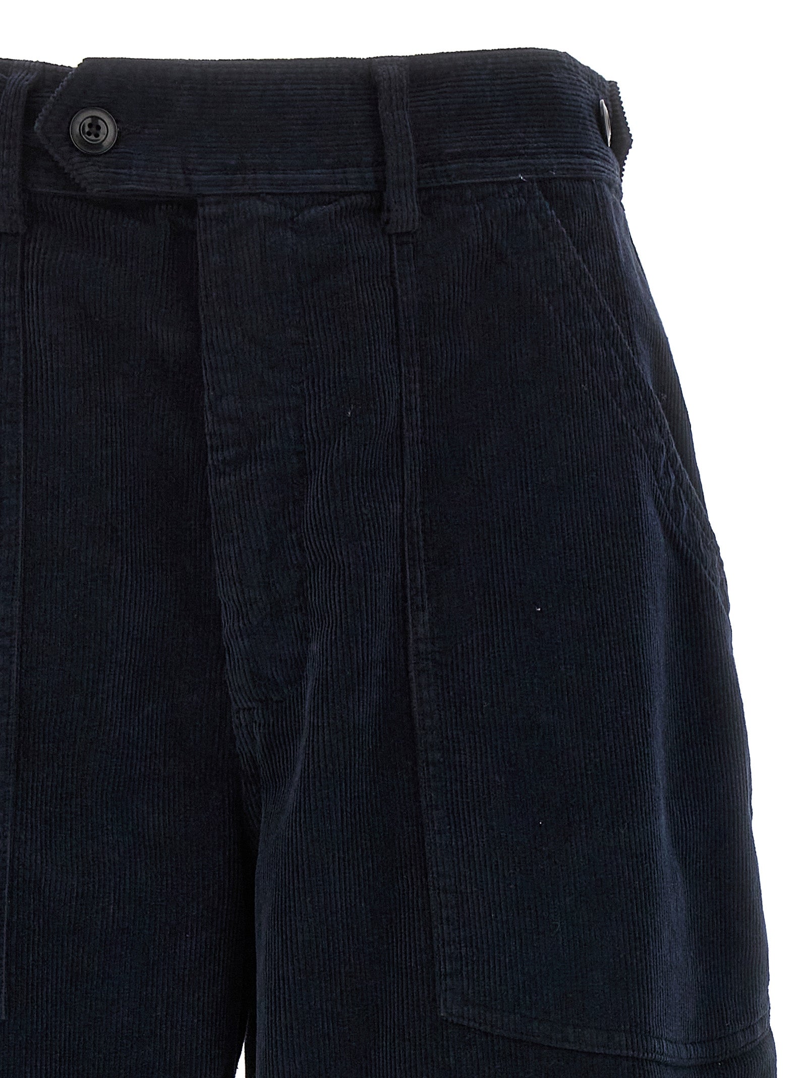 CELLAR DOOR Blue Cotton Casual Women's Pants