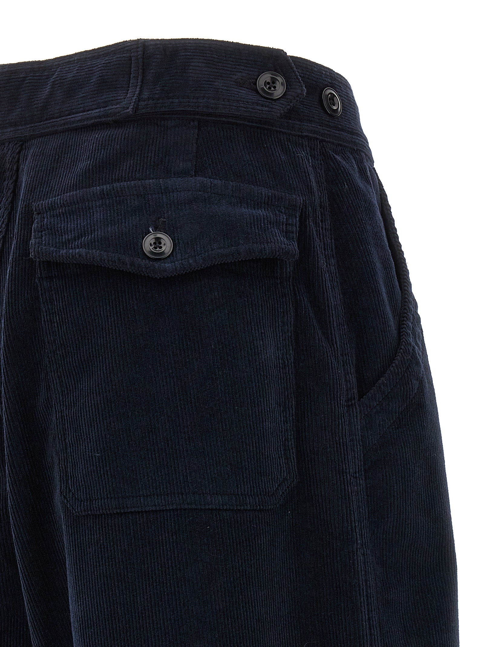 CELLAR DOOR Blue Cotton Casual Women's Pants