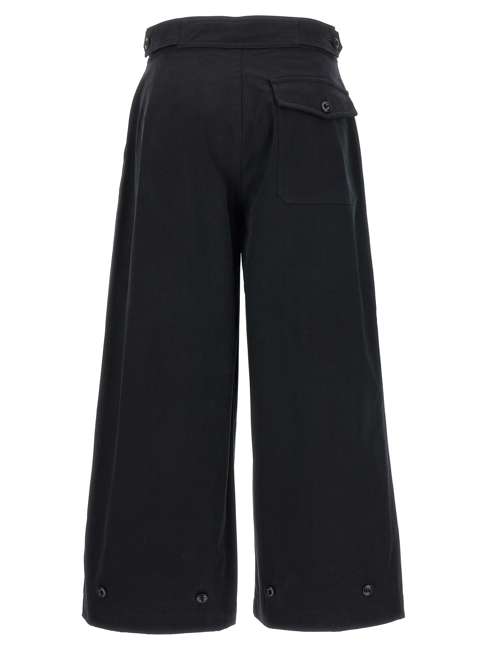 CELLAR DOOR Black Cotton Casual Women's Pants