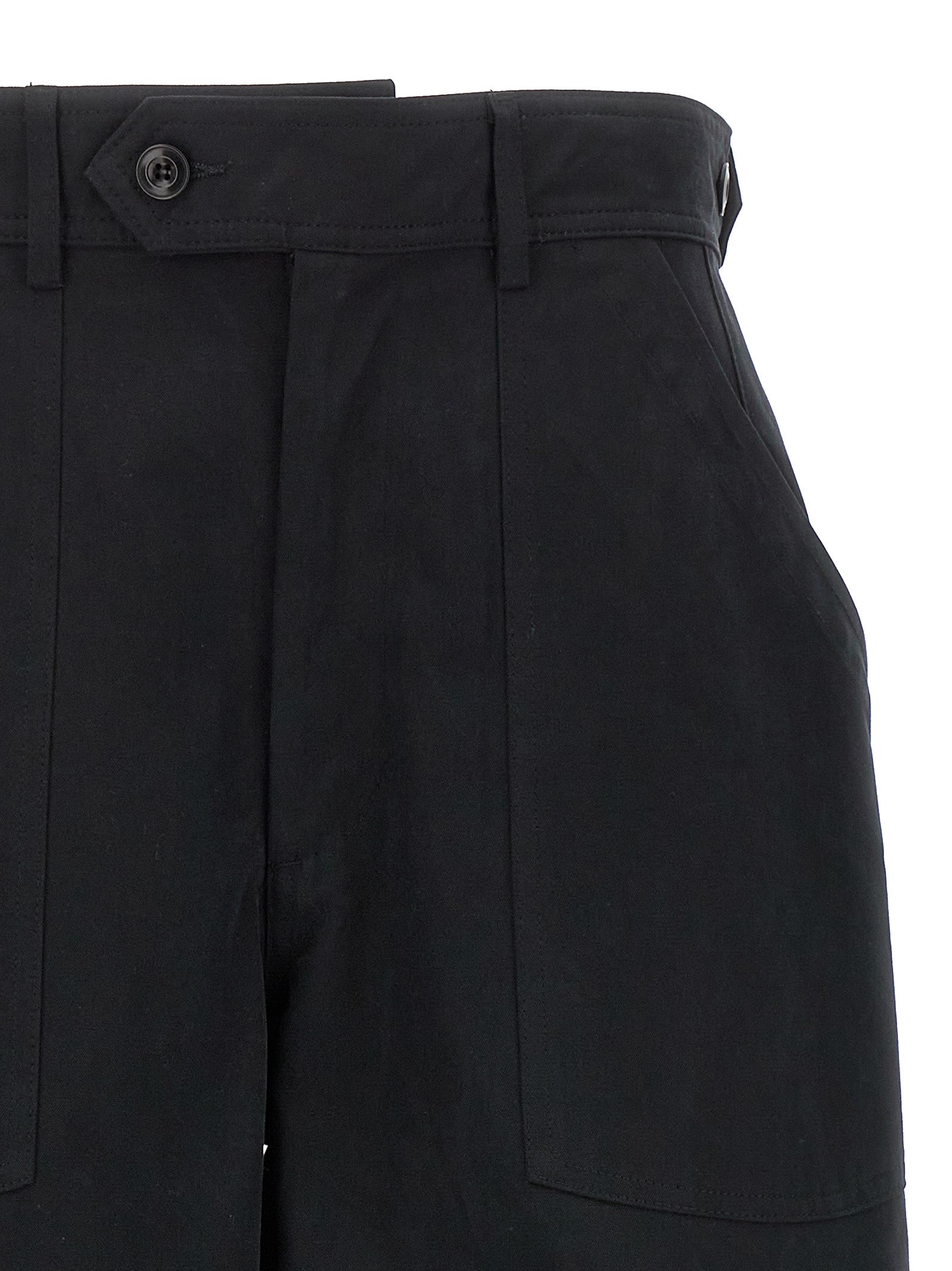 CELLAR DOOR Black Cotton Casual Women's Pants