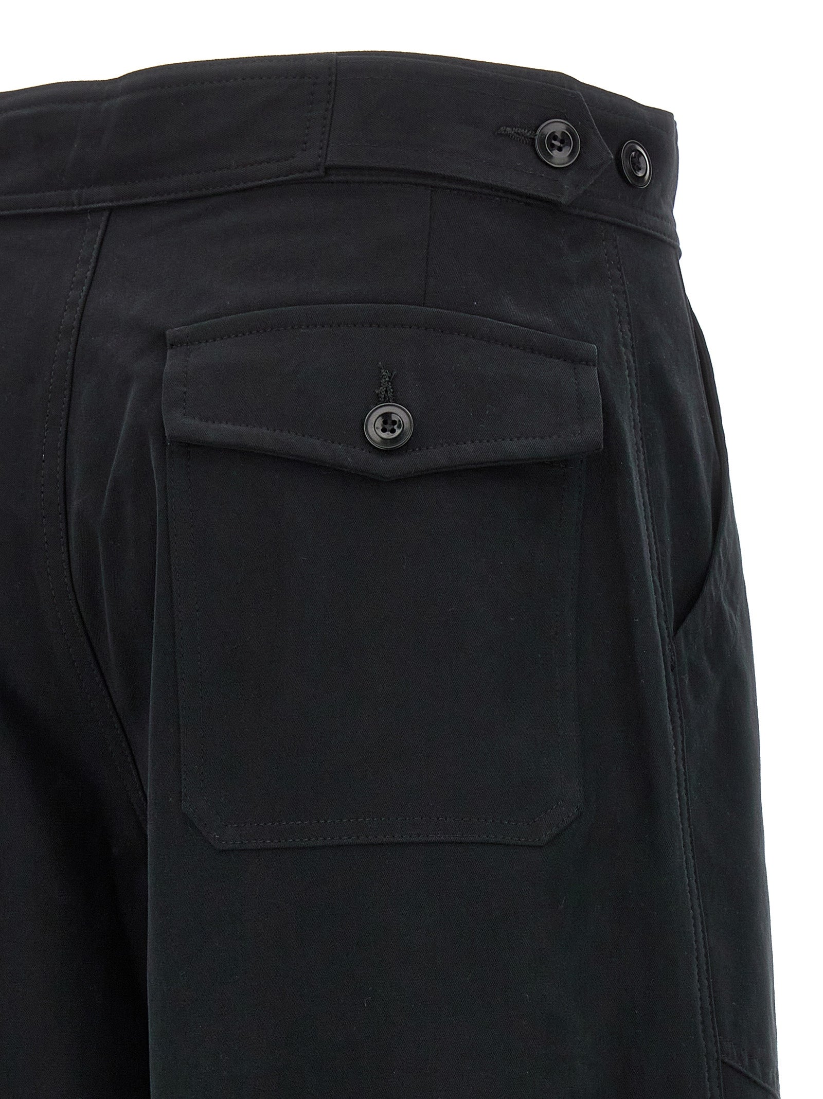 CELLAR DOOR Black Cotton Casual Women's Pants