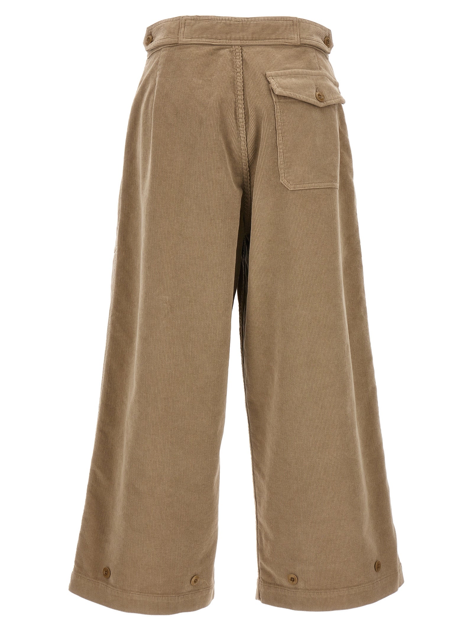 CELLAR DOOR Beige Cotton Casual Women's Pants