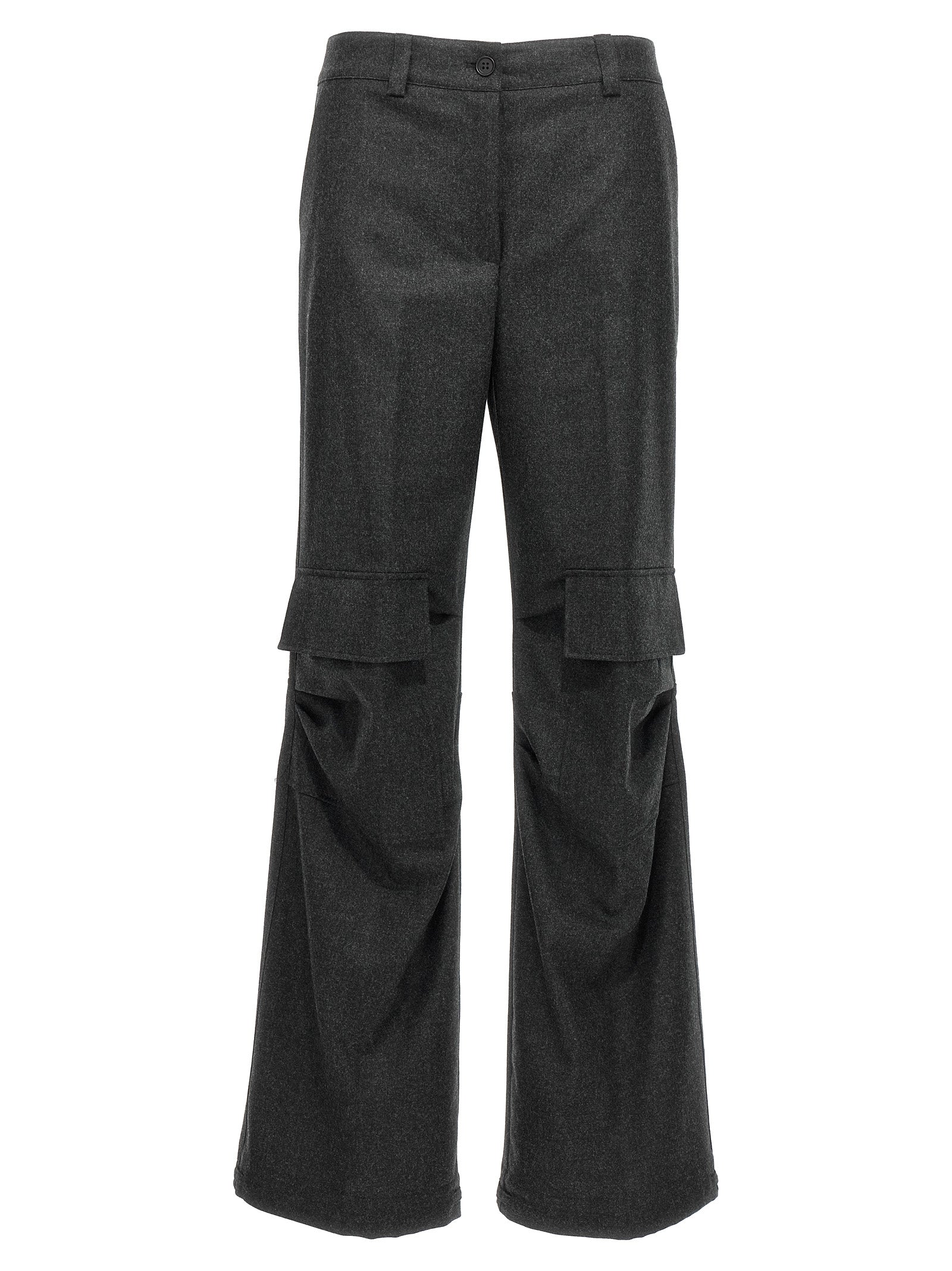 P.A.R.O.S.H. Gray Virgin Wool Cargo Women's Pants