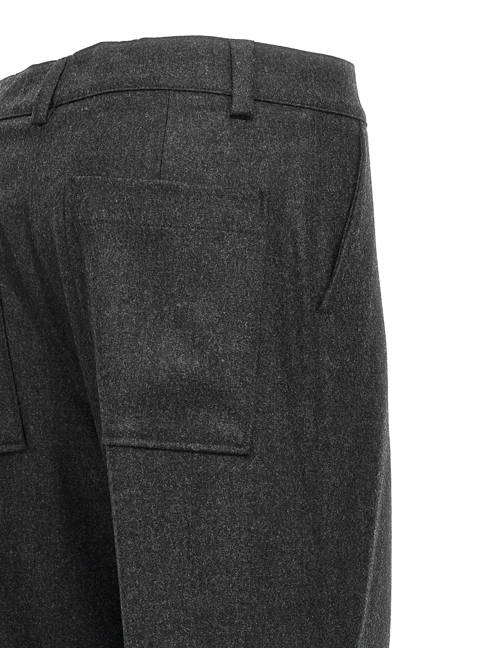 P.A.R.O.S.H. Gray Virgin Wool Cargo Women's Pants