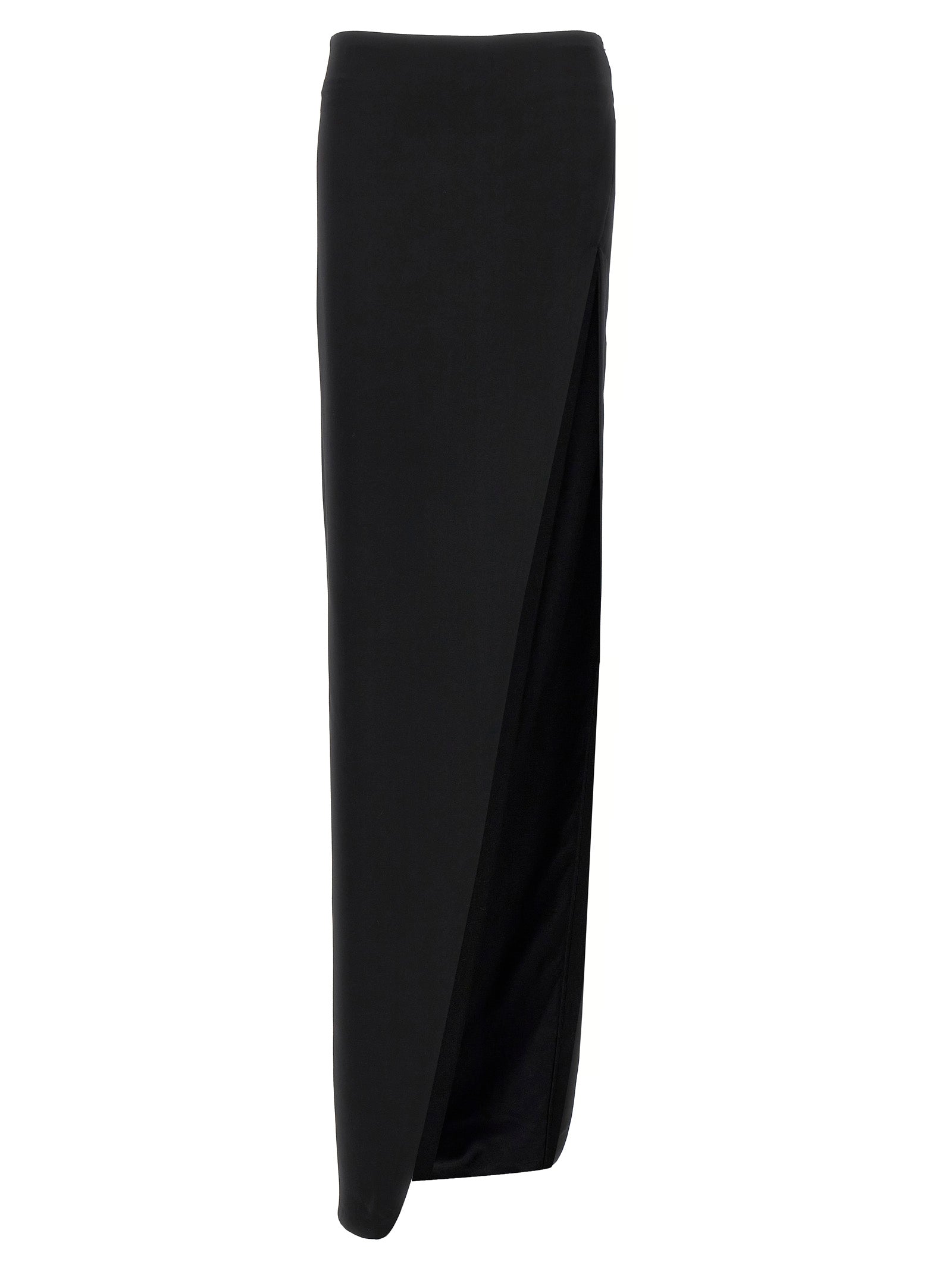 Ann Demeulemeester Black Lamb Leather Mini Women's Skirt