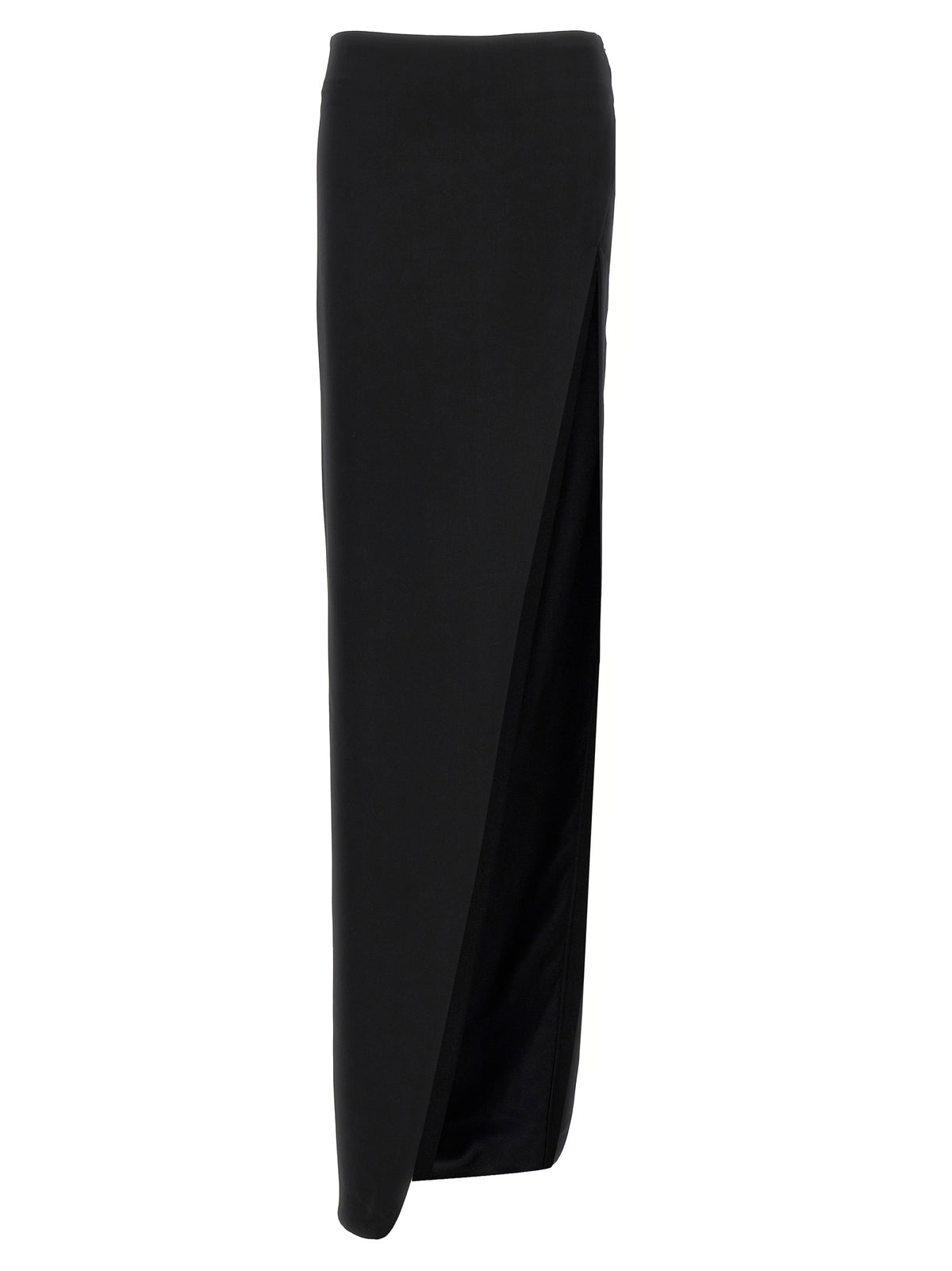 Ann Demeulemeester Black Lamb Leather Mini Women's Skirt