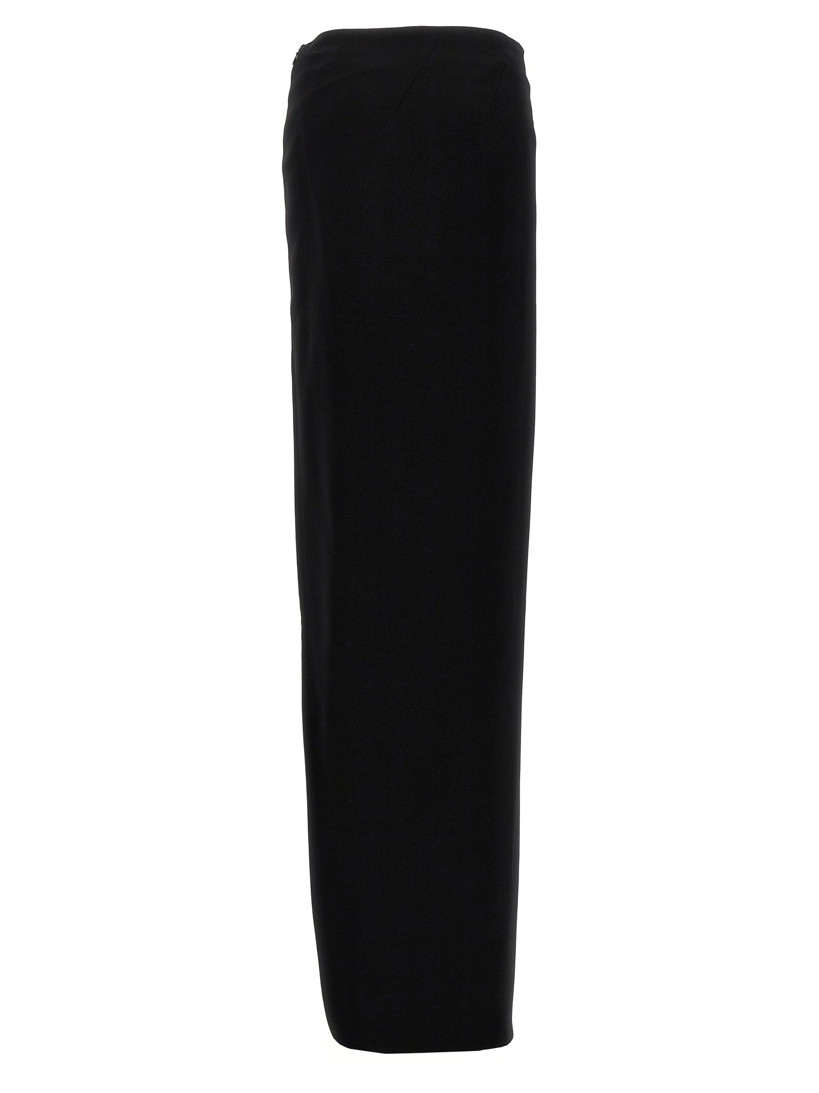 Ann Demeulemeester Black Lamb Leather Mini Women's Skirt