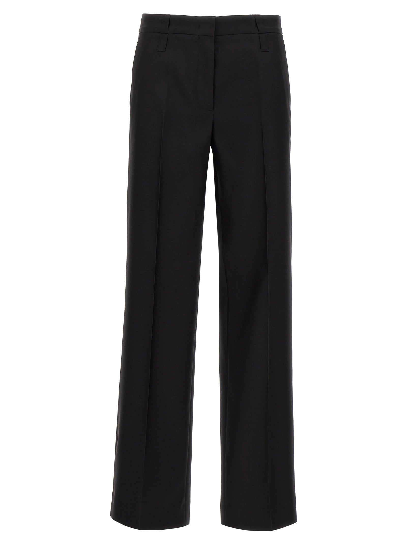 CELLAR DOOR Black Virgin Wool Dress Women's Pants