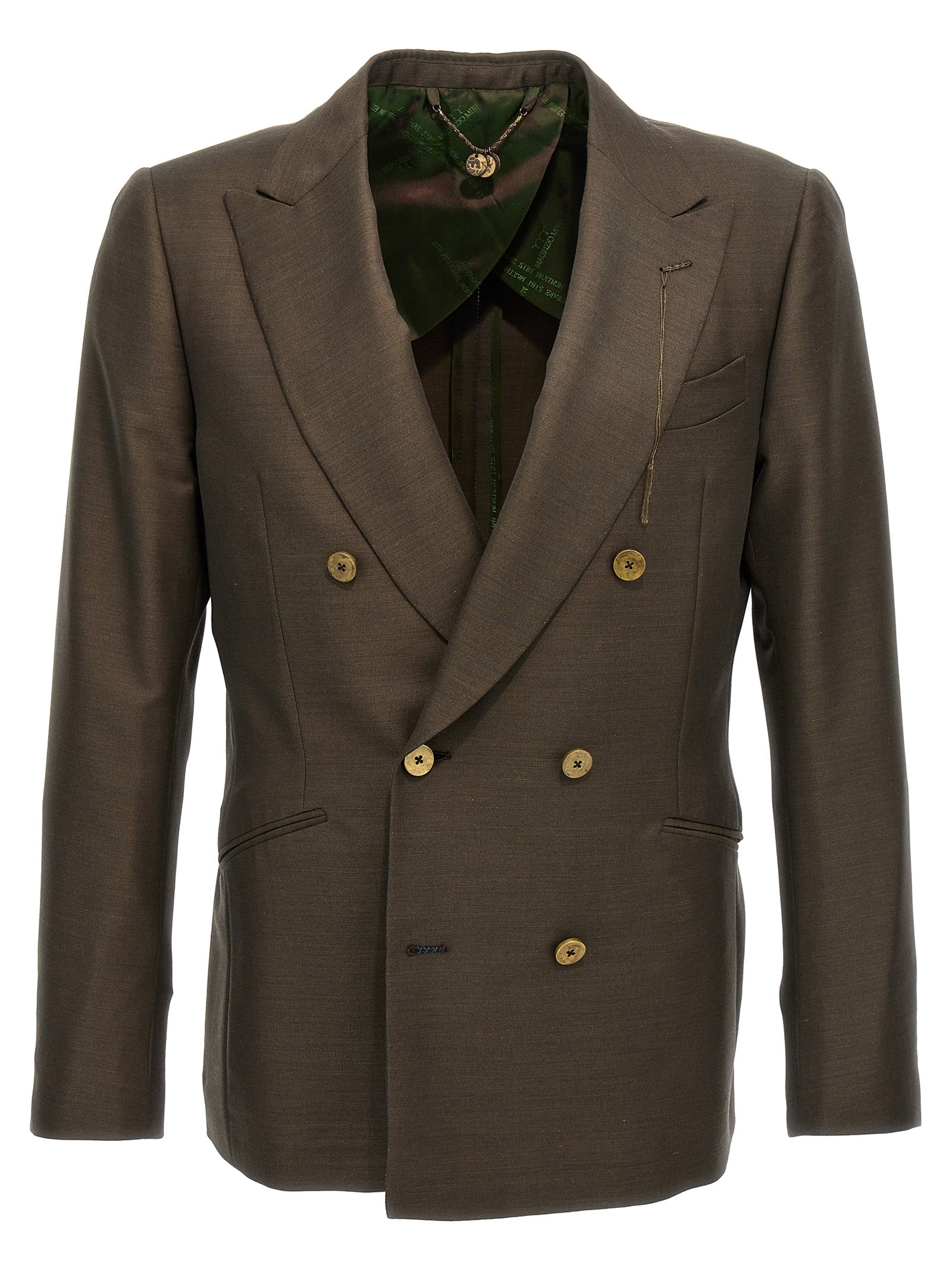 MAURIZIO MIRI Bicolor Wool Men's Blazer