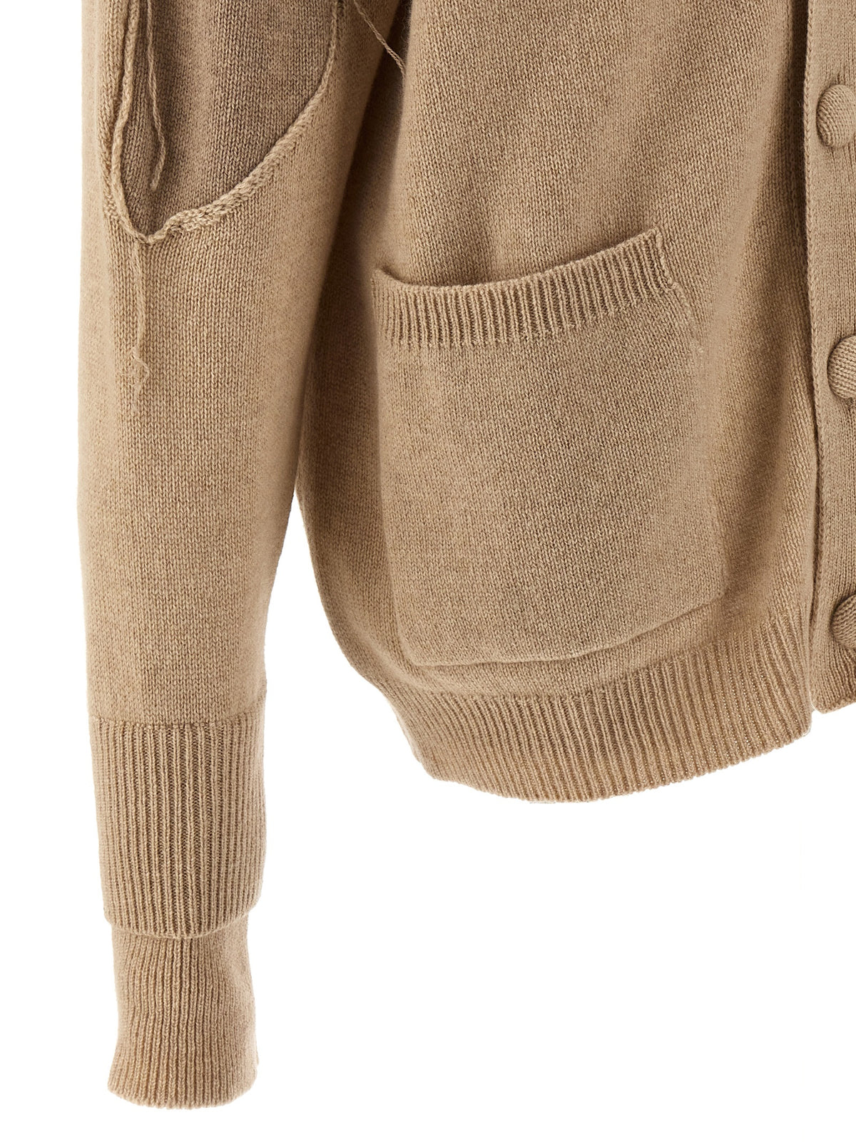 RAMAEL Beige Cashmere Women's Cardigan