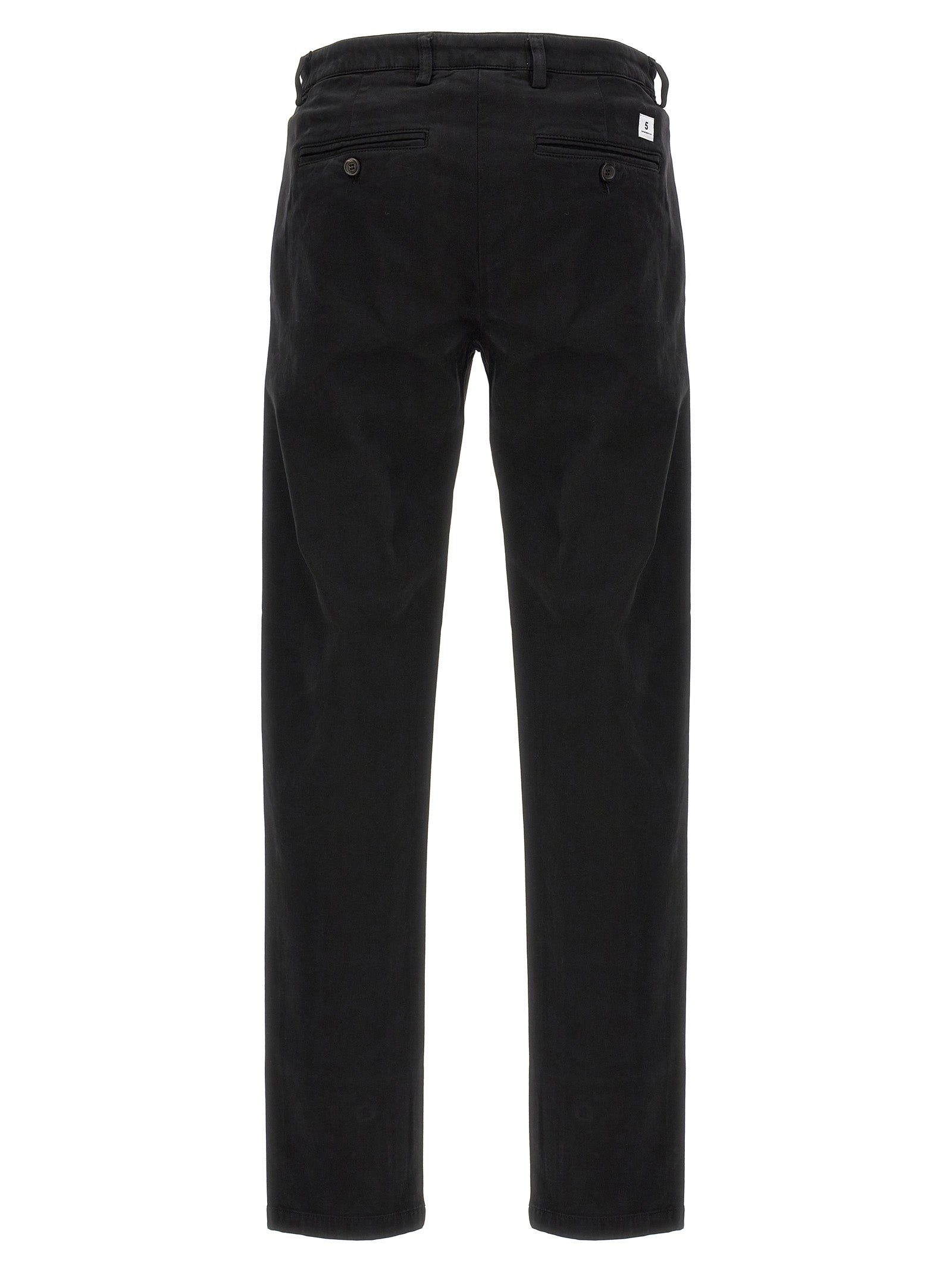 Department 5 Black Cotton Casual Men's Pants