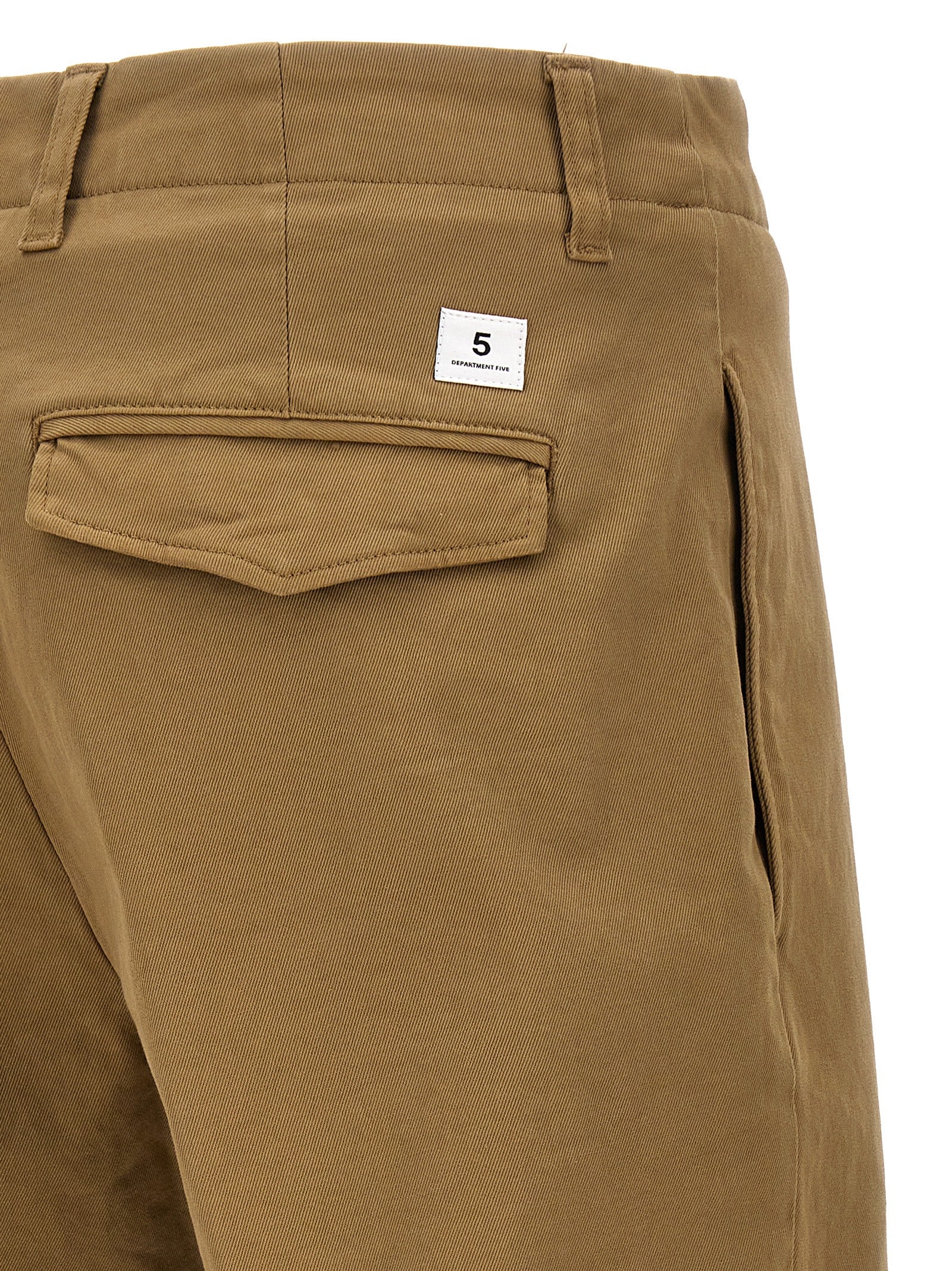 Department 5 Beige Cotton Casual Men's Pants