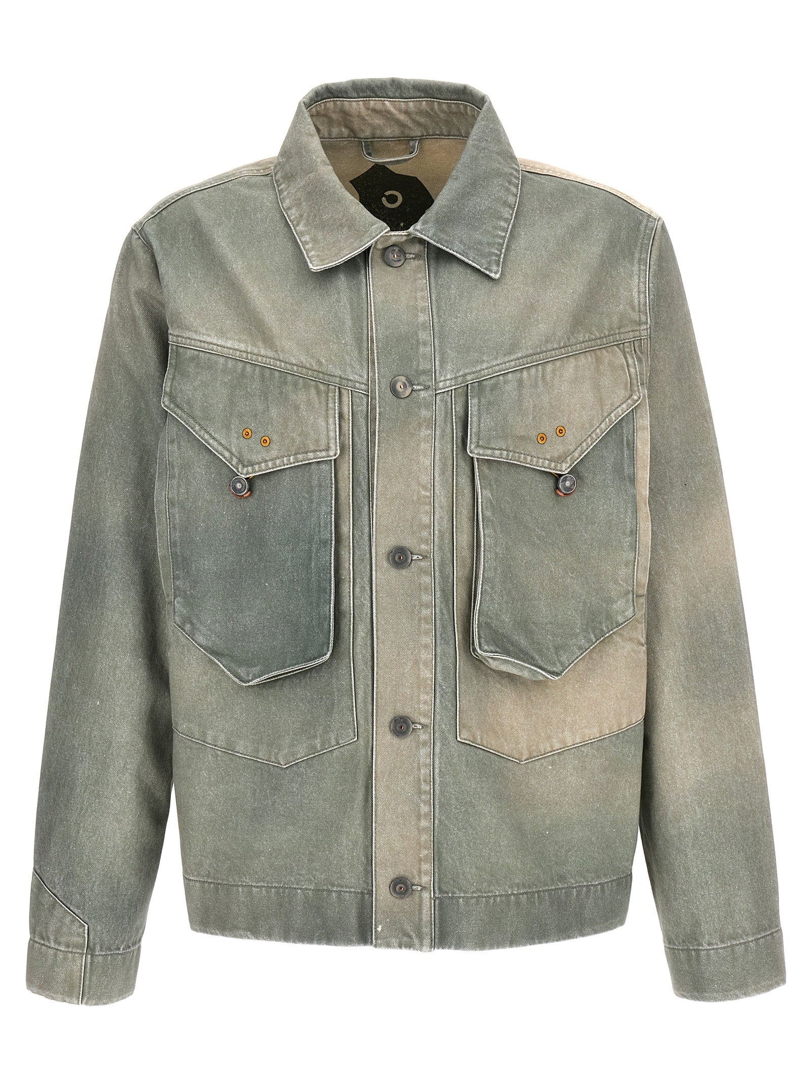 Objects IV Life Bicolor Cotton Denim Men's Jacket