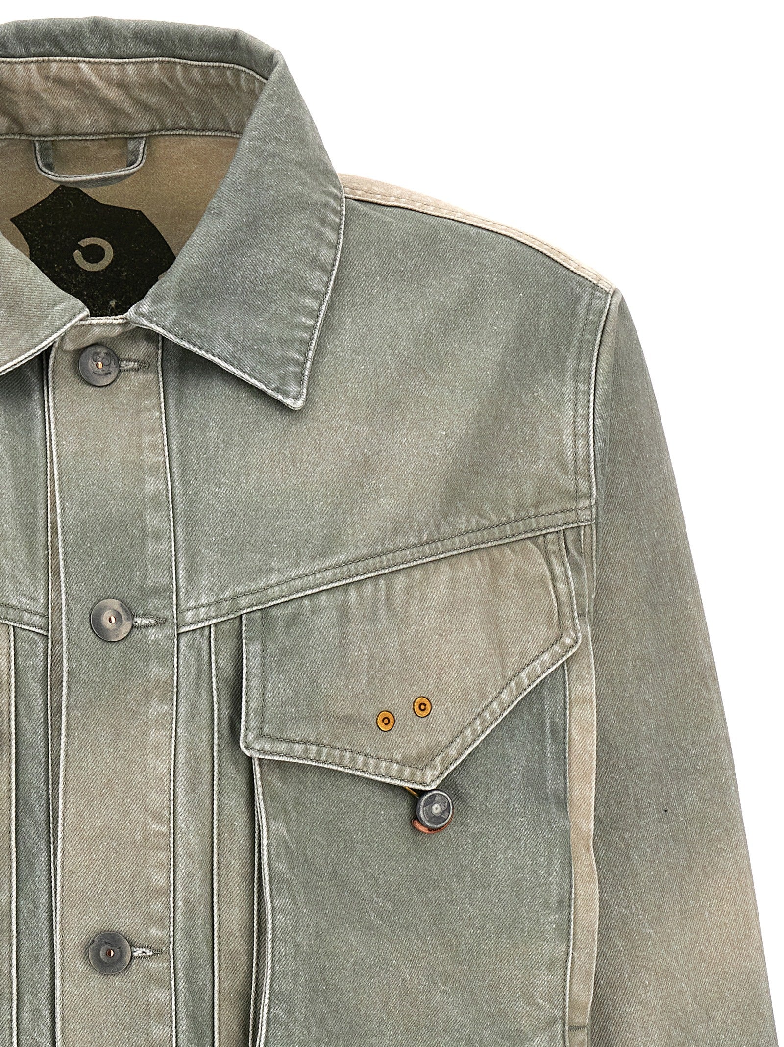 Objects IV Life Bicolor Cotton Denim Men's Jacket