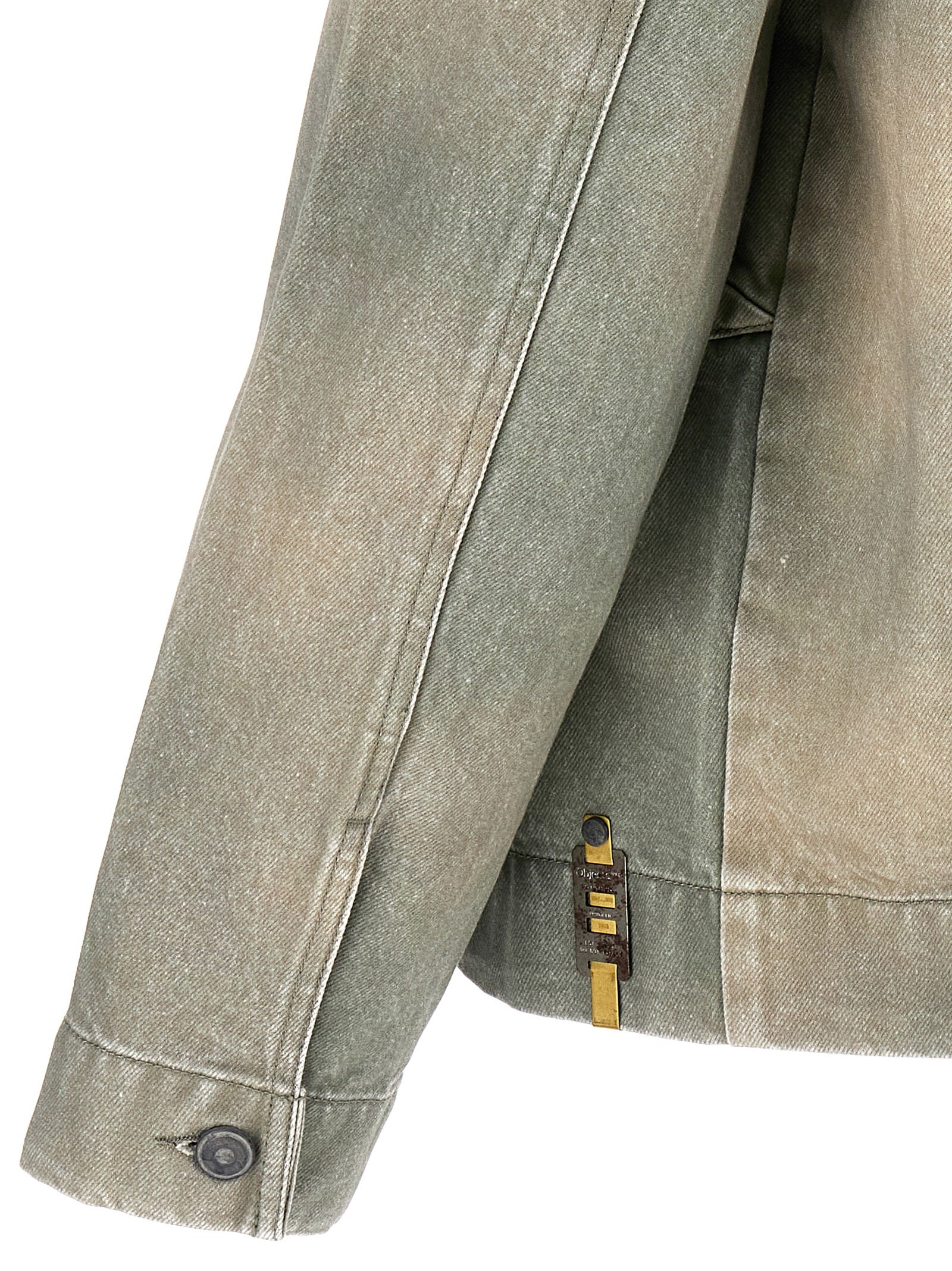 Objects IV Life Bicolor Cotton Denim Men's Jacket