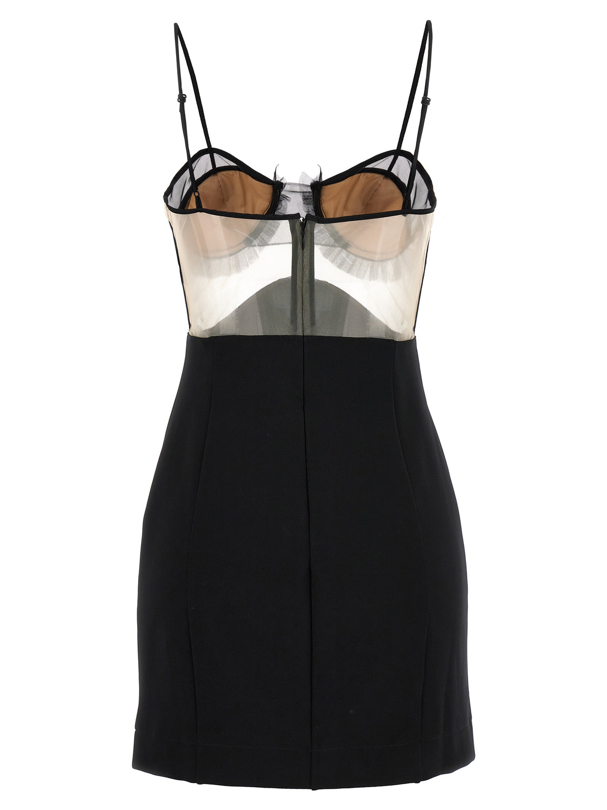 Nensi Dojaka Black Viscose Short Women's Dress