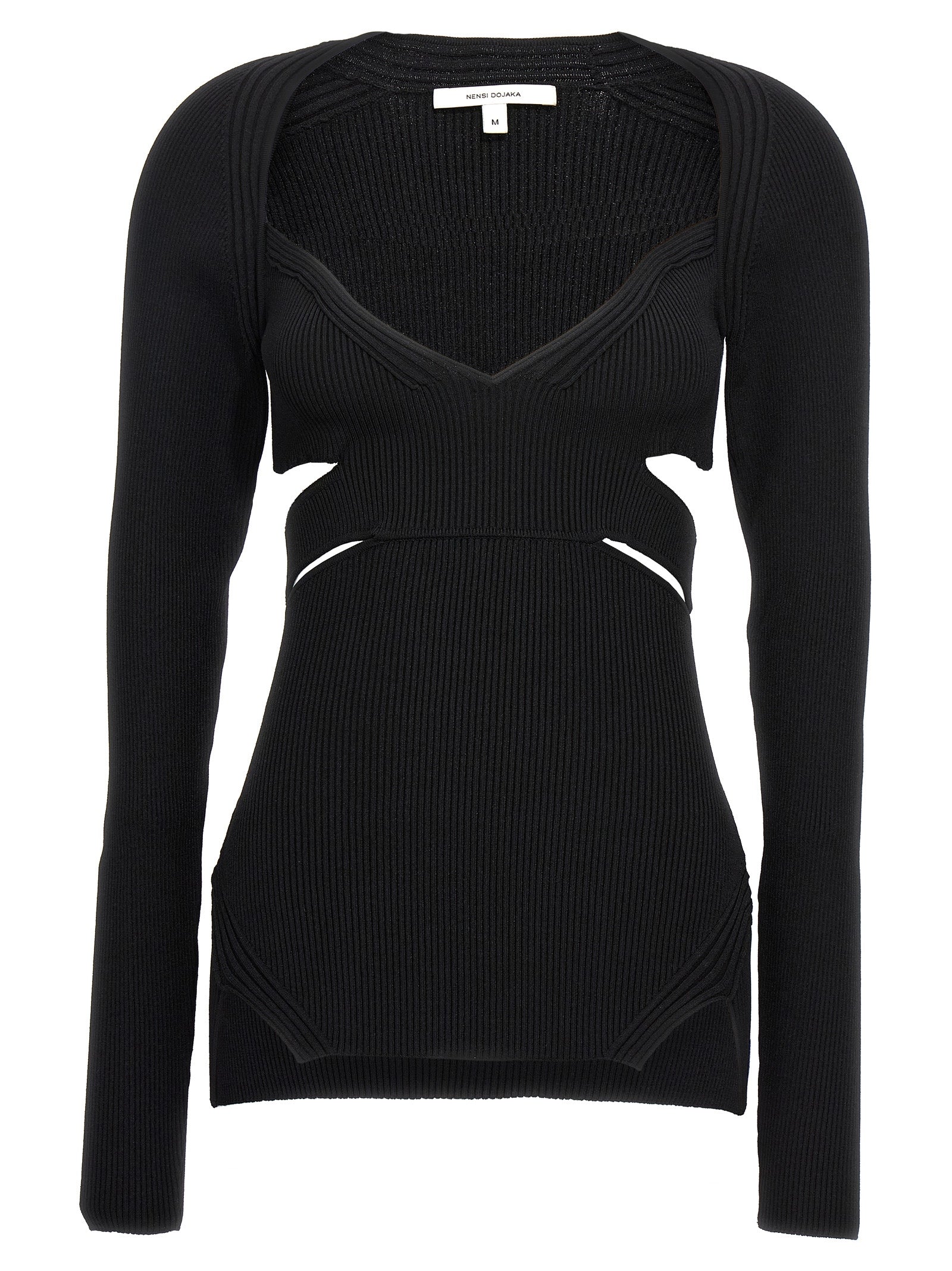 Nensi Dojaka Black Viscose Women's Cardigan