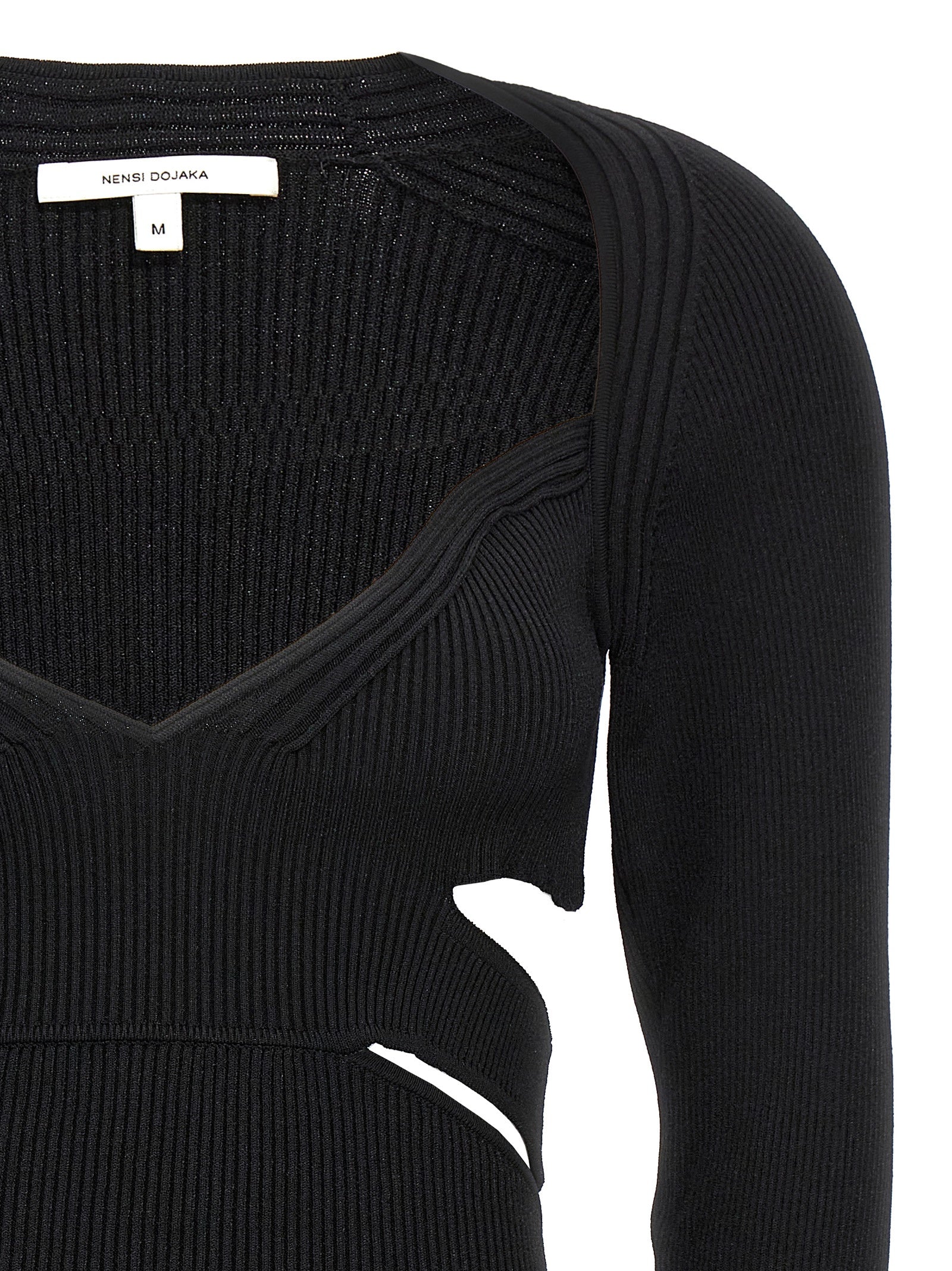 Nensi Dojaka Black Viscose Women's Cardigan