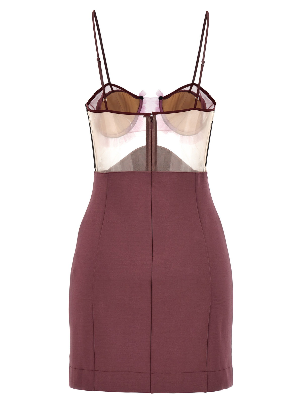 Nensi Dojaka Purple Viscose Short Women's Dress