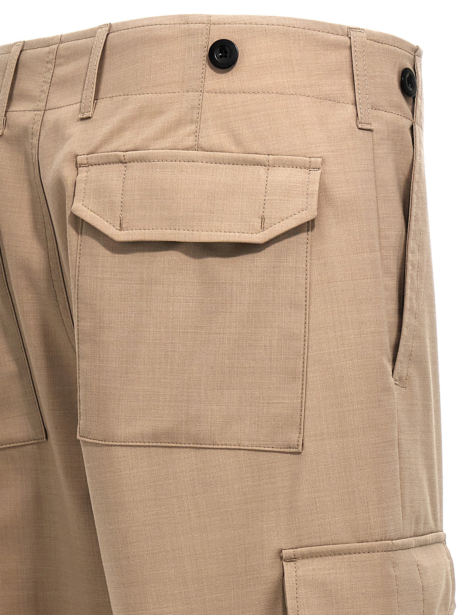 Department 5 Beige Polyester Cargo Men's Pants