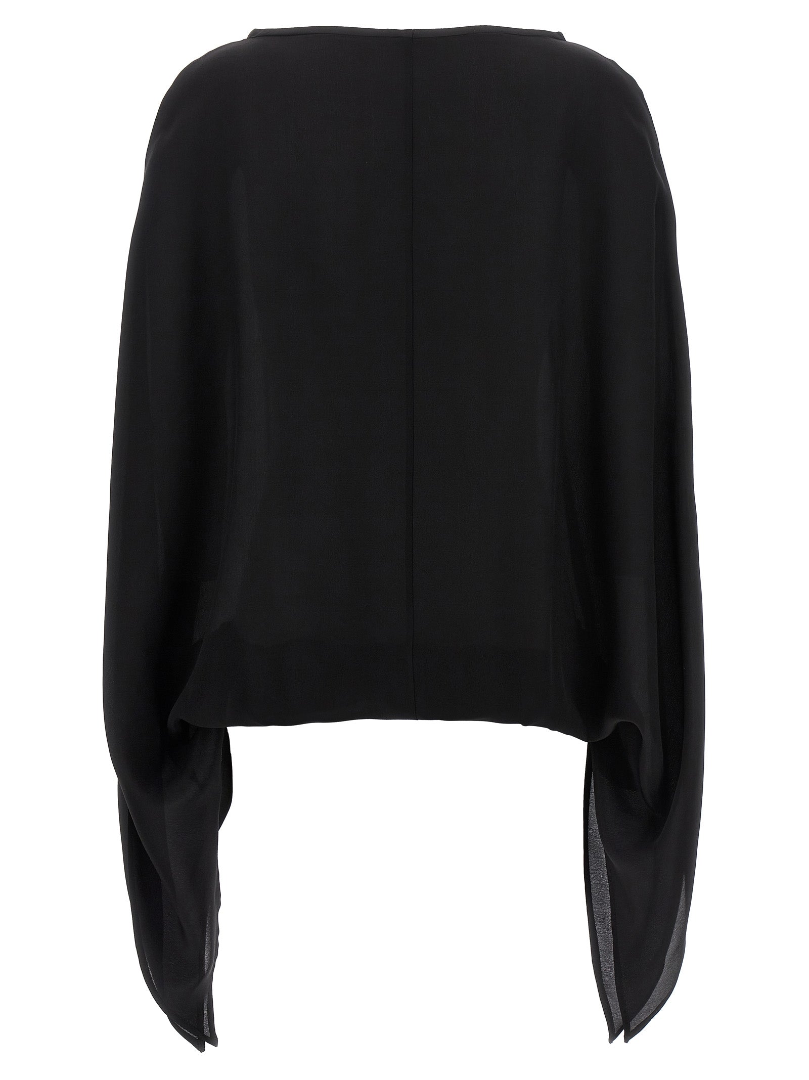 DI.LA3 PARI' Black Silk Women's Blouse