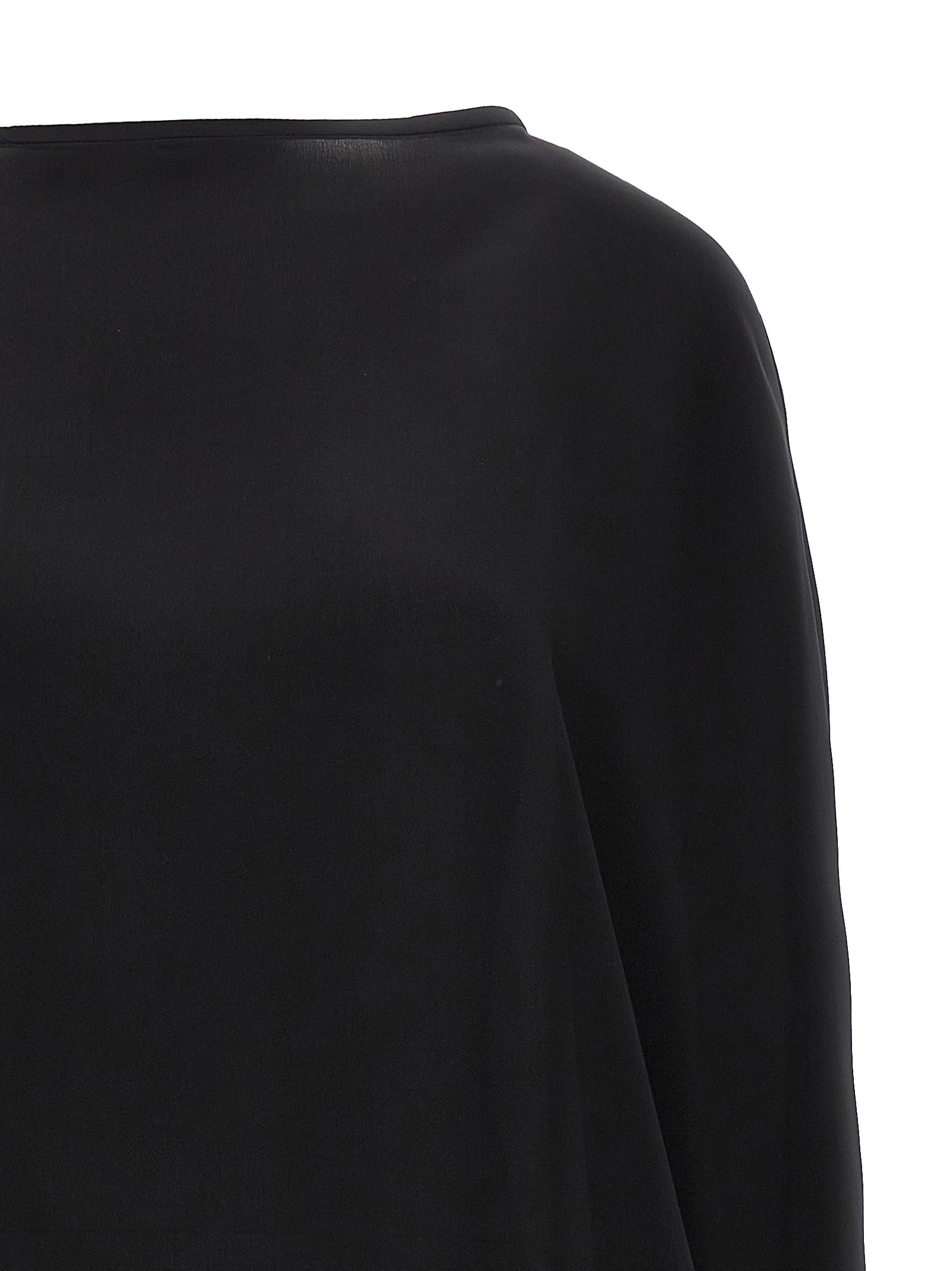 DI.LA3 PARI' Black Silk Women's Blouse