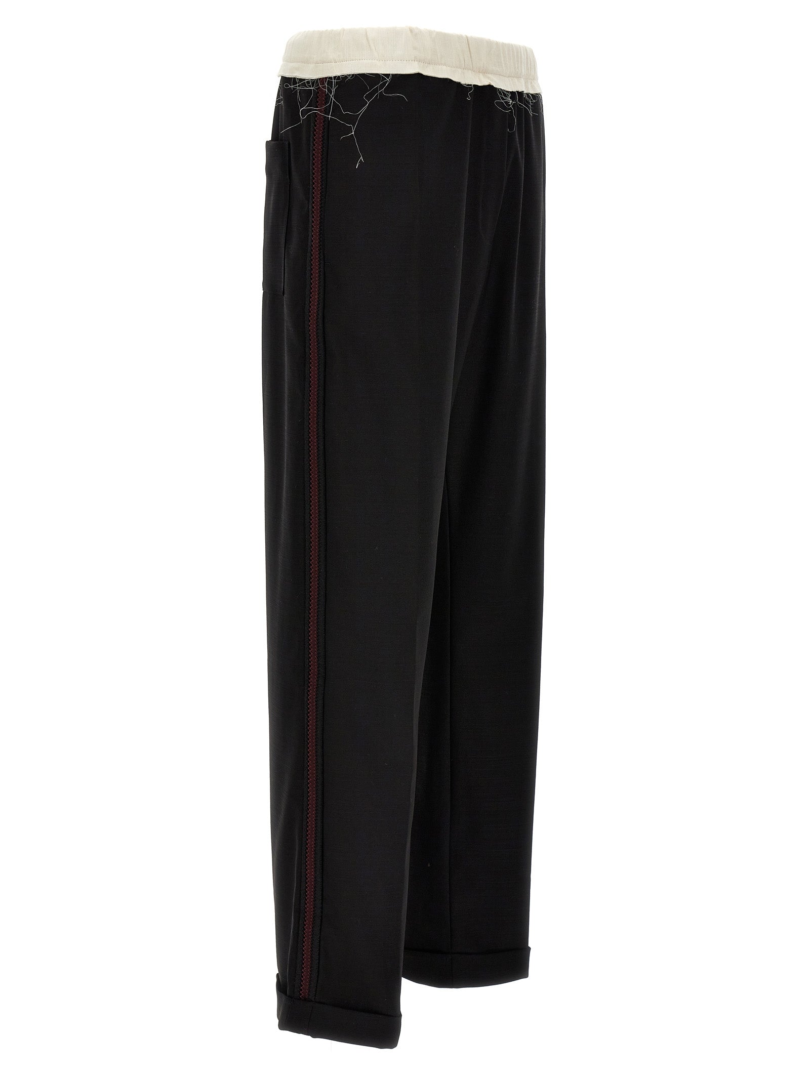 WALES BONNER Bicolor Wool Casual Men's Pants
