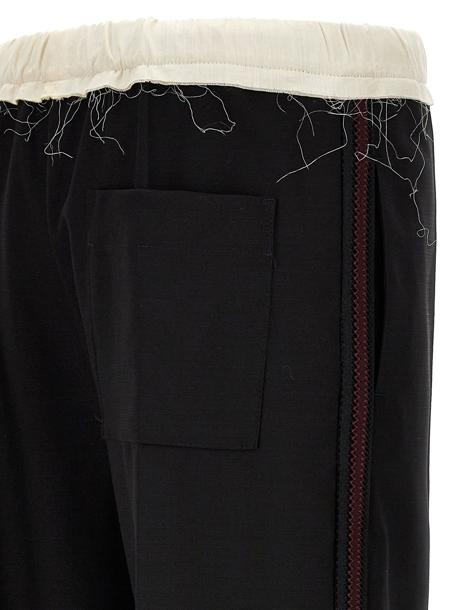 WALES BONNER Bicolor Wool Casual Men's Pants