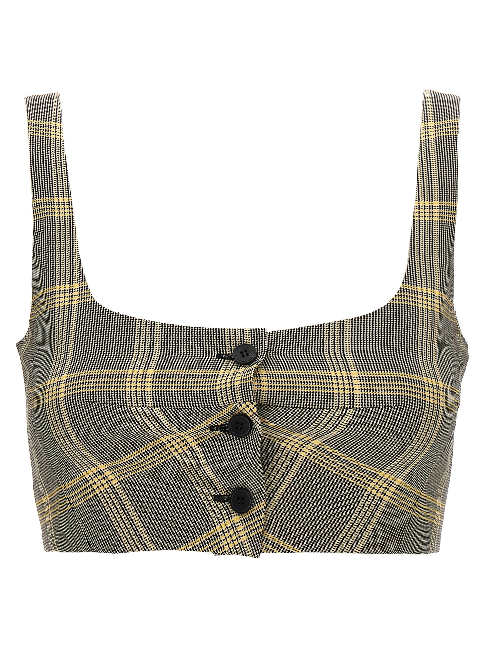 Marni Multicolor Virgin Wool Sleeveles Women's T-Shirt