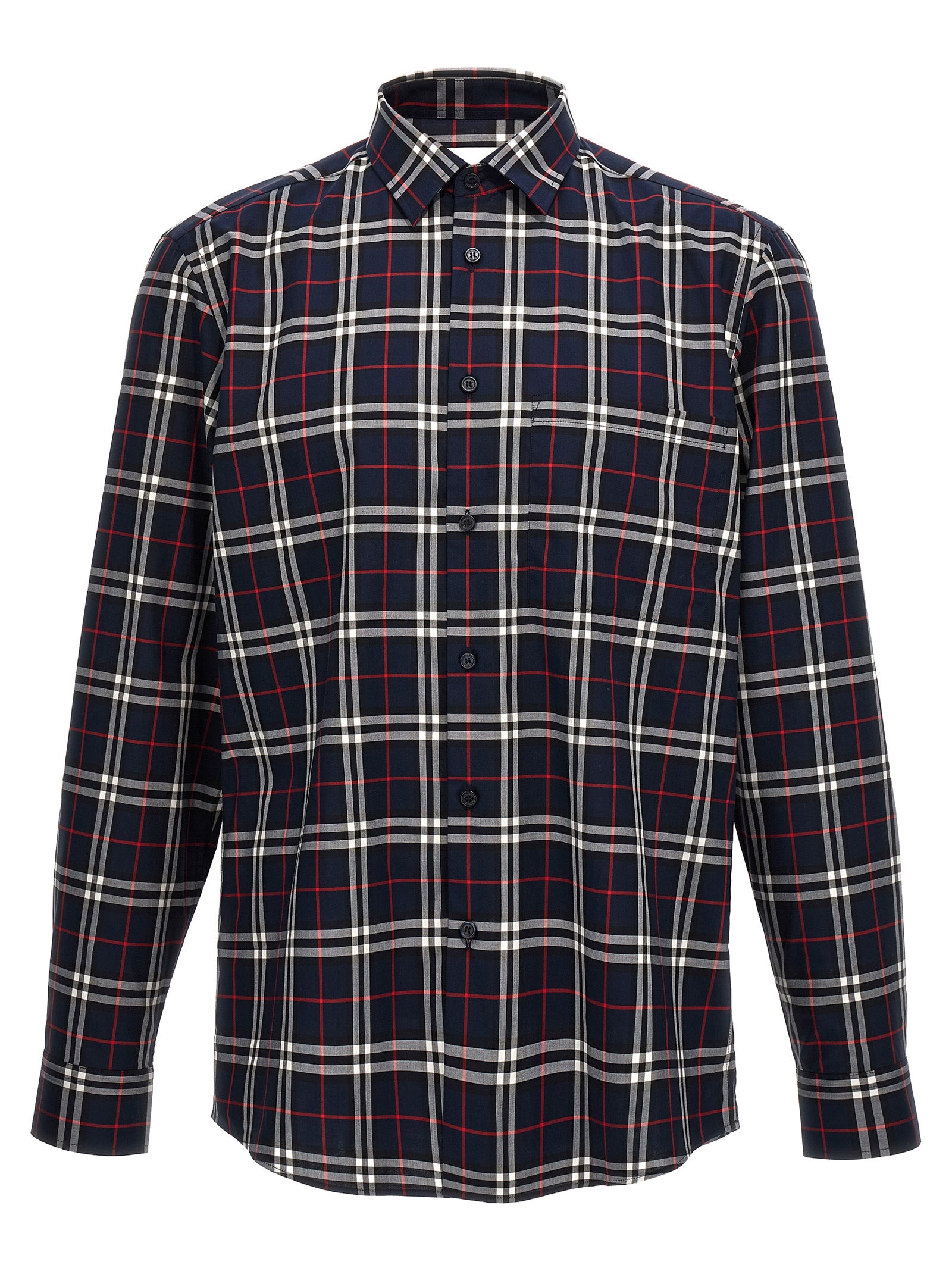 Burberry Blue Cotton Men's Blouse