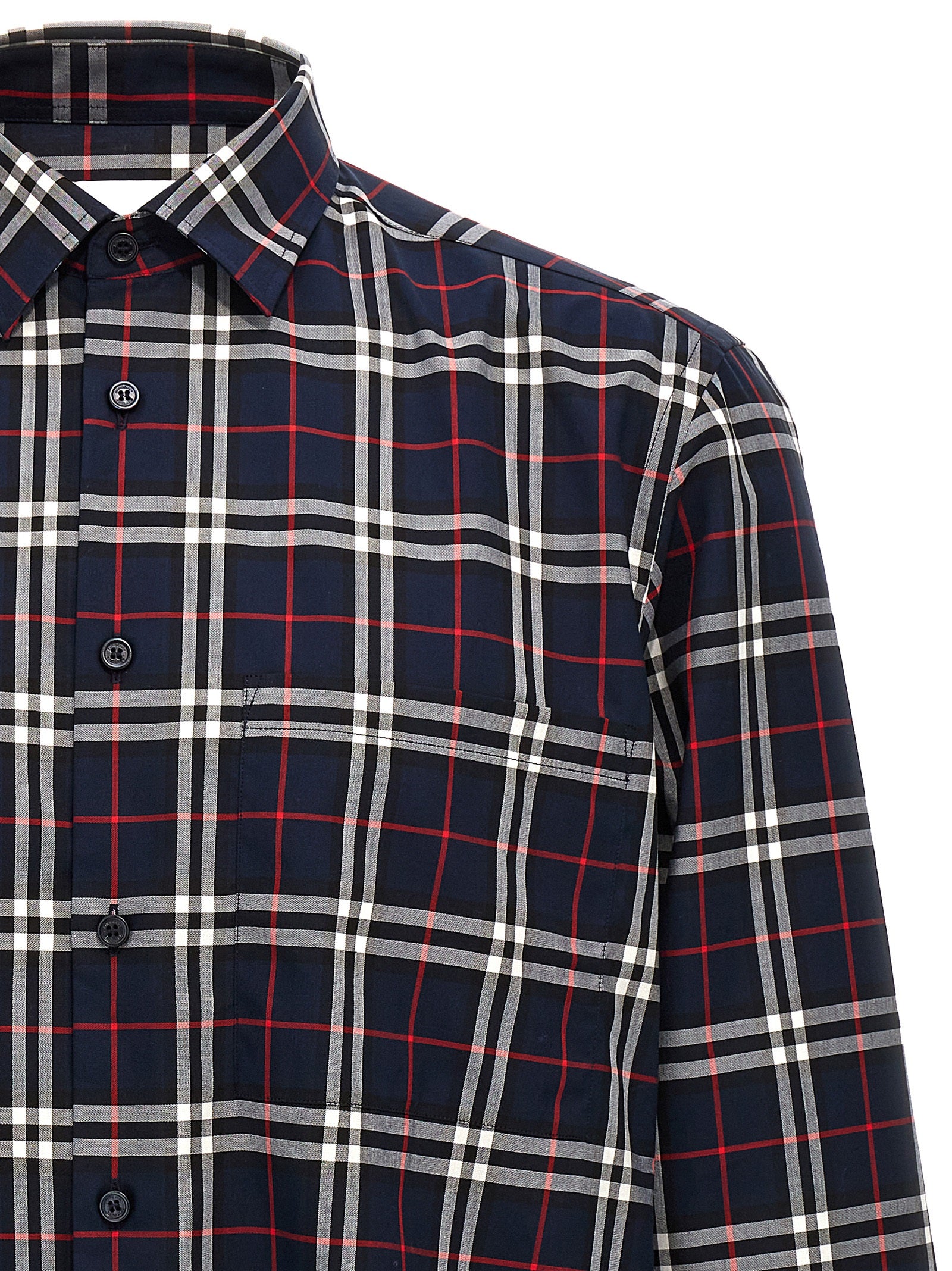Burberry Blue Cotton Men's Blouse