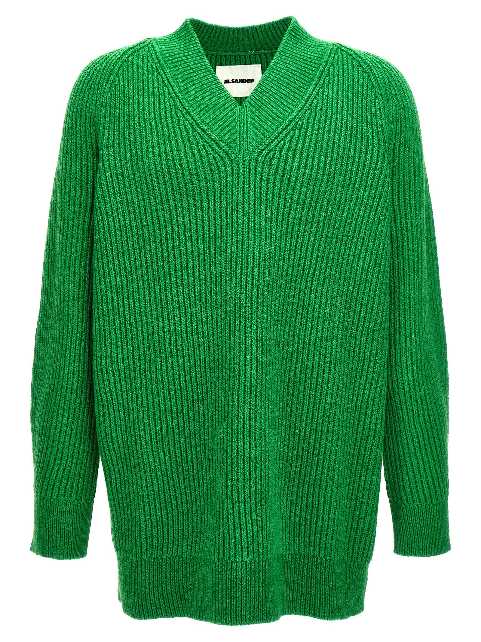 Jil Sander Bicolor Cotton Men's Cardigan