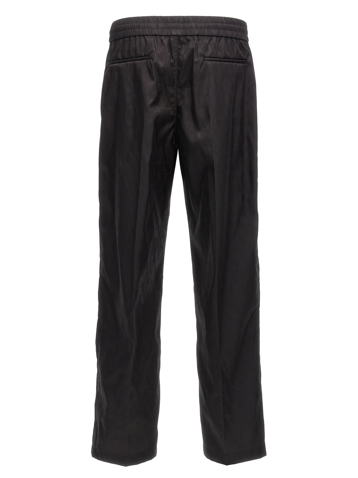 Valentino Garavani Black Polyamide Casual Men's Pants